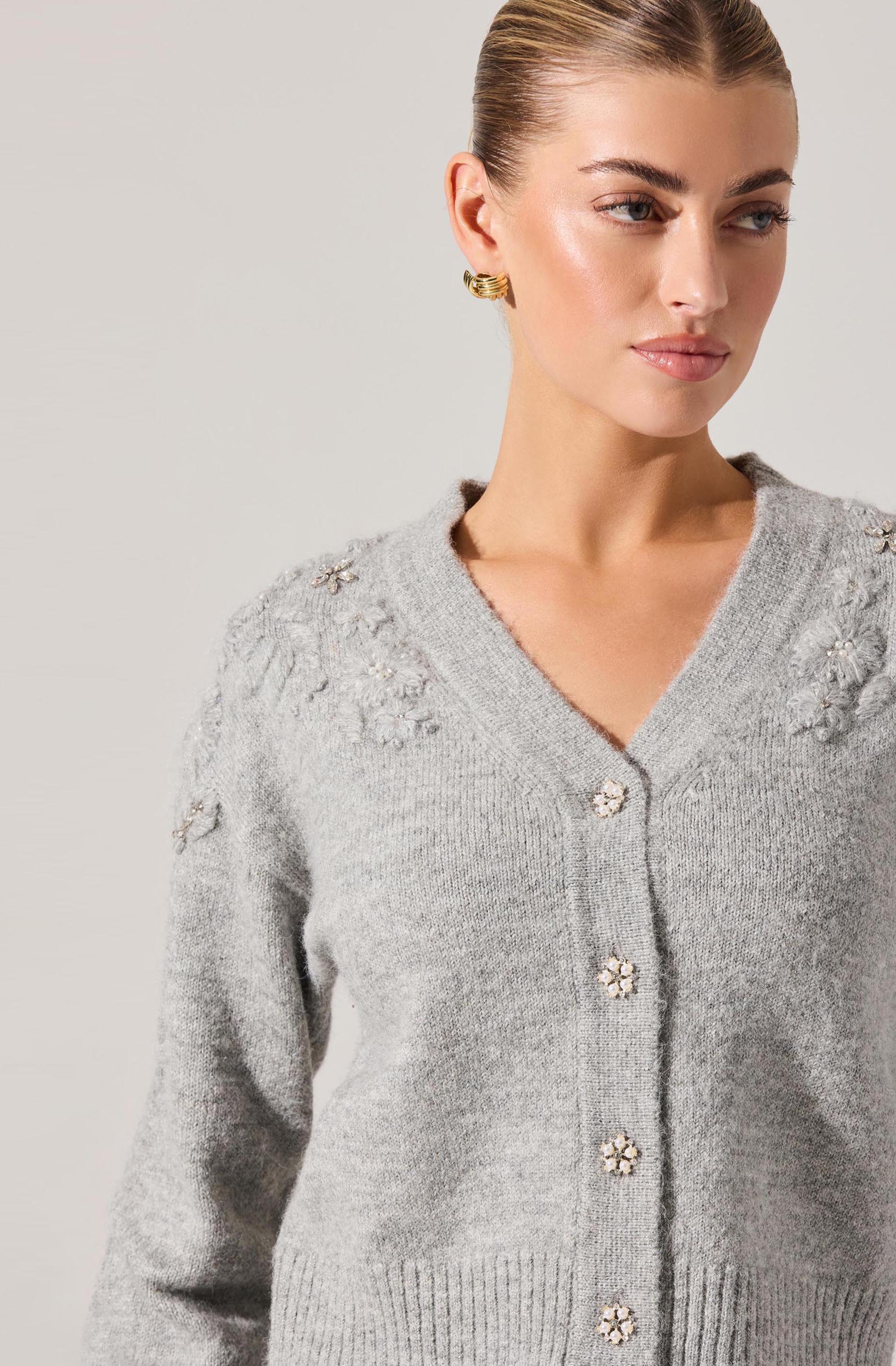 Susannah Embellished Wool-Blend Cardigan - Image 6