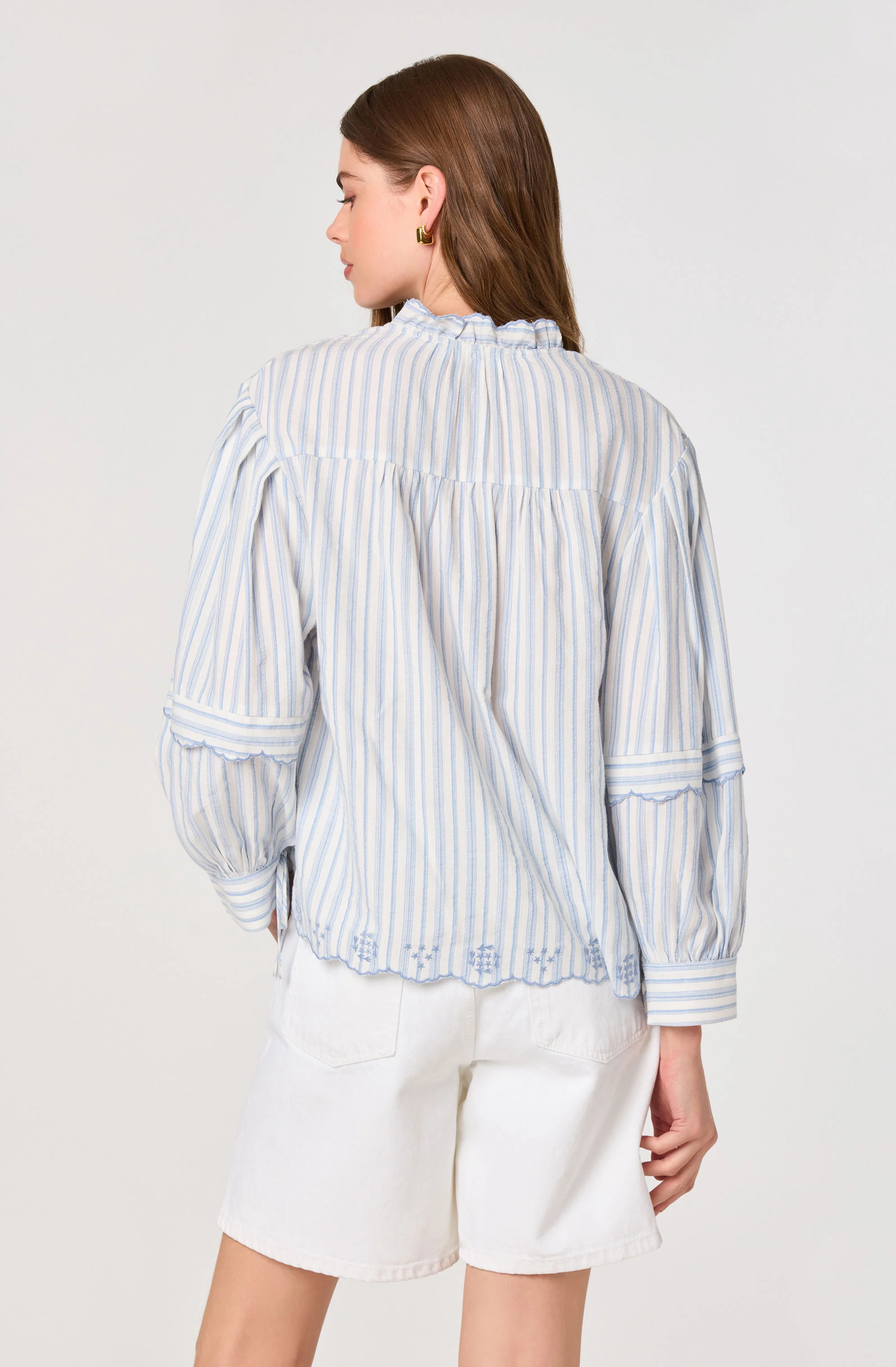 Taliyah Striped Peasant Blouse - Image 2