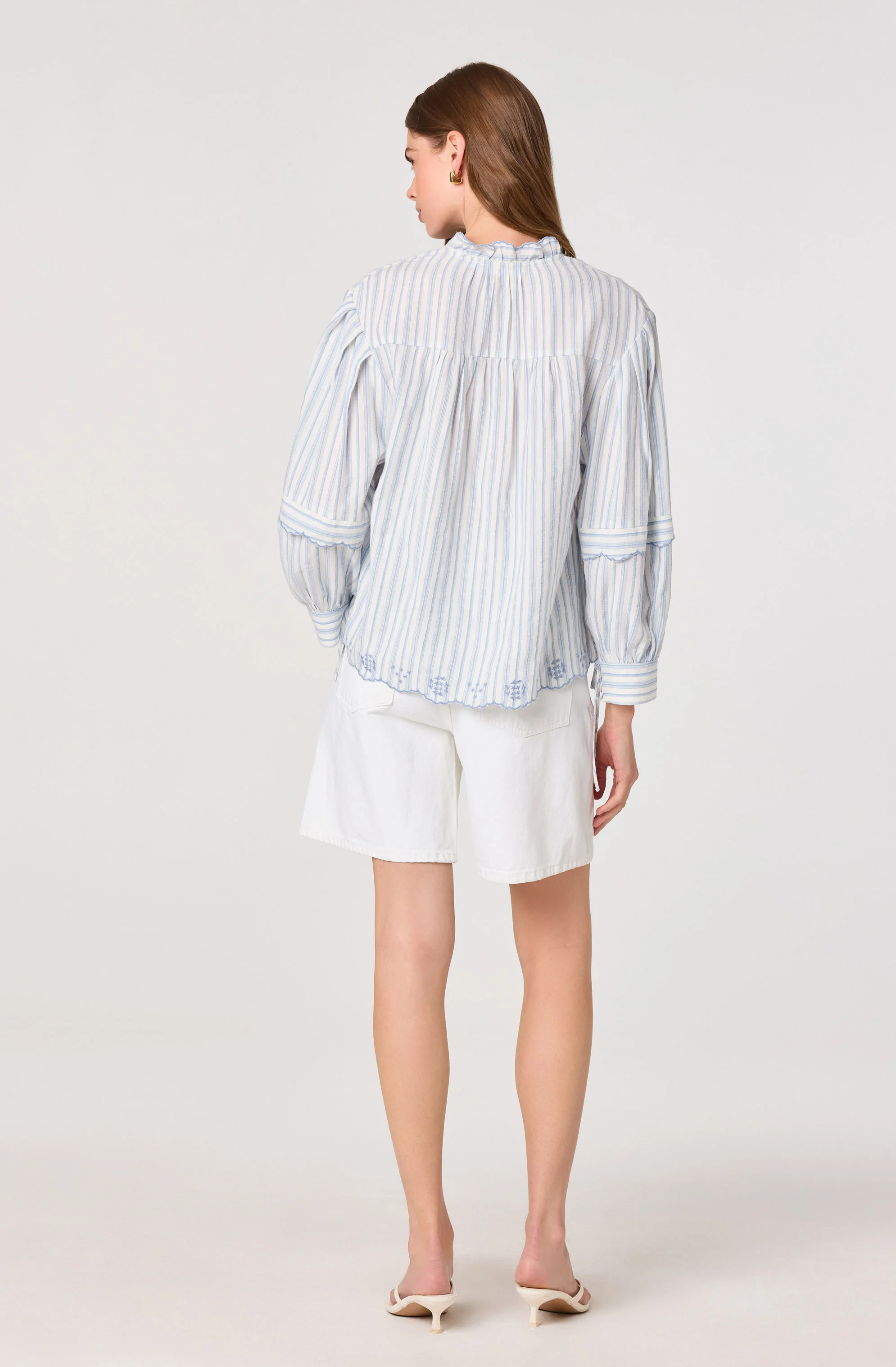 Taliyah Striped Peasant Blouse - Image 4