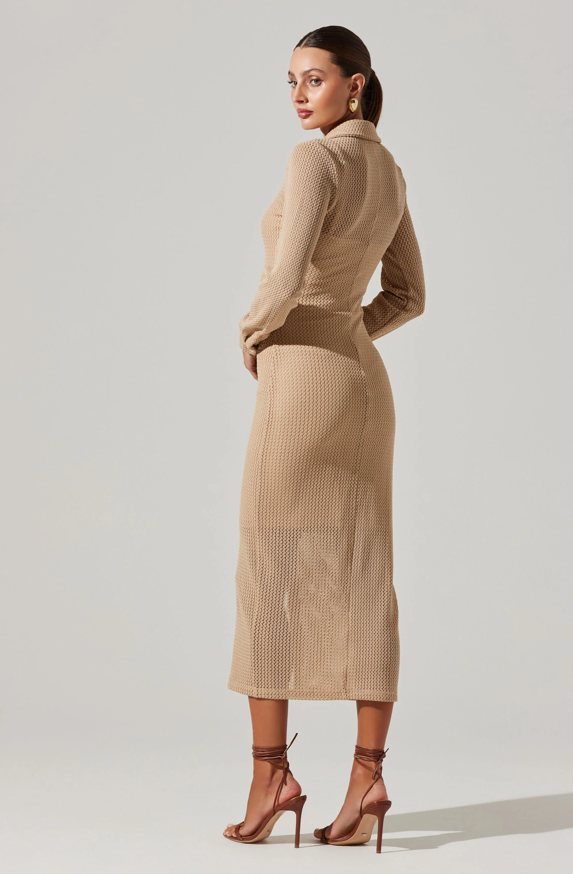 Tawna Open Stitch Midi Dress - Image 12