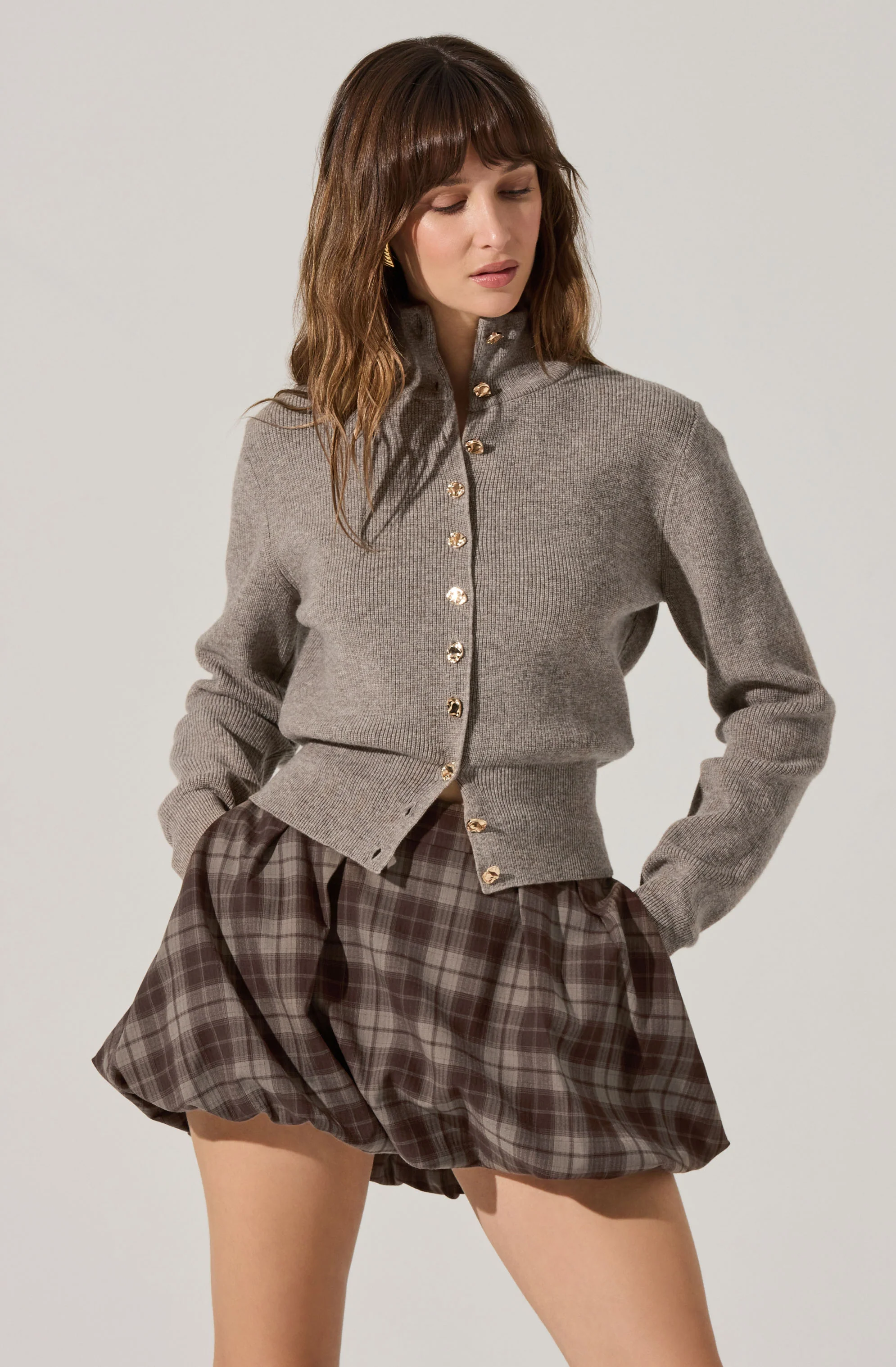 Tawni Mock Turtleneck Cardigan - Image 2