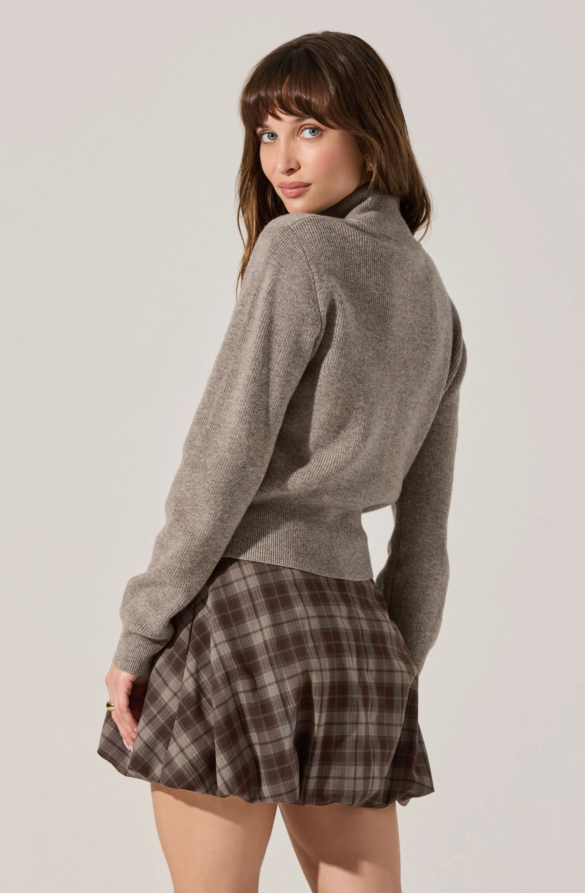 Tawni Mock Turtleneck Cardigan - Image 3