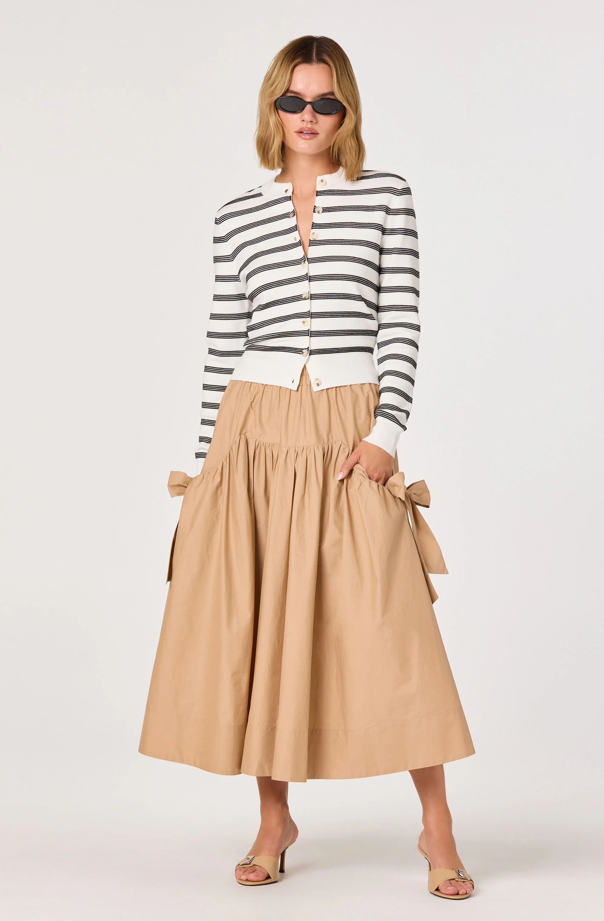 Tawni Striped Button-Front Cardigan - Image 6