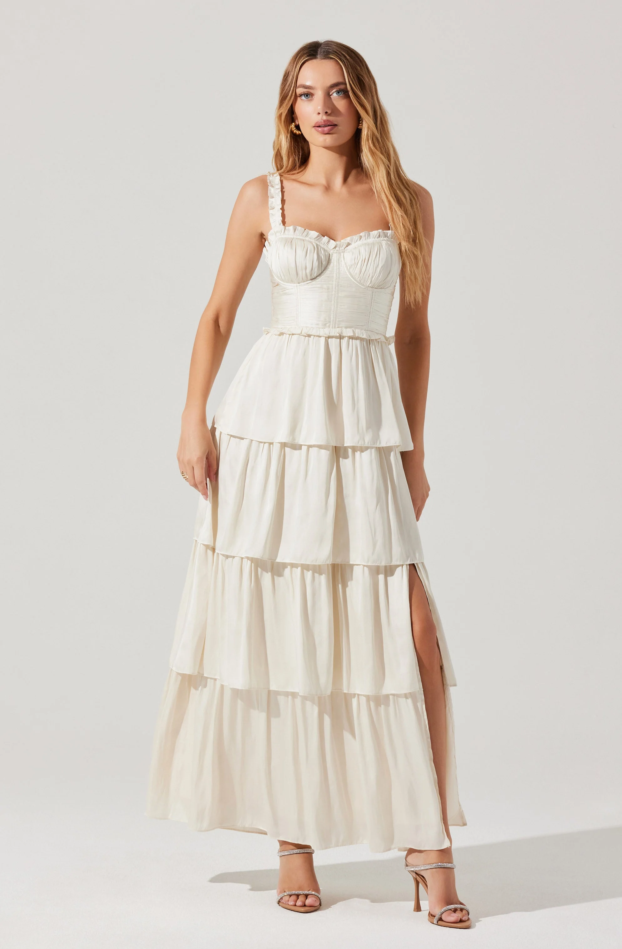 Tempany Tiered Bustier Maxi Dress - Image 3