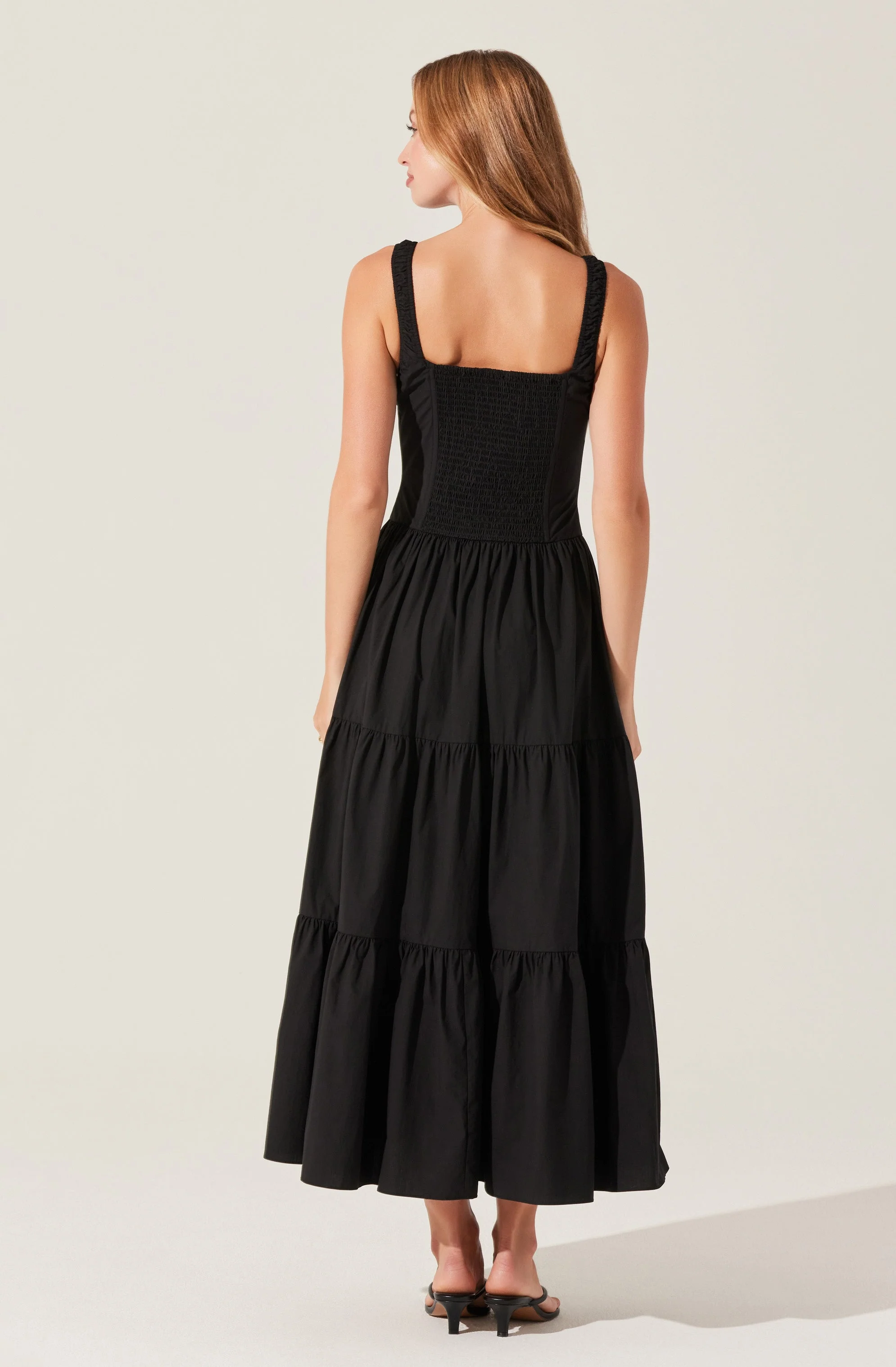 Temperance Tiered Milkmaid Maxi Dress - Image 8