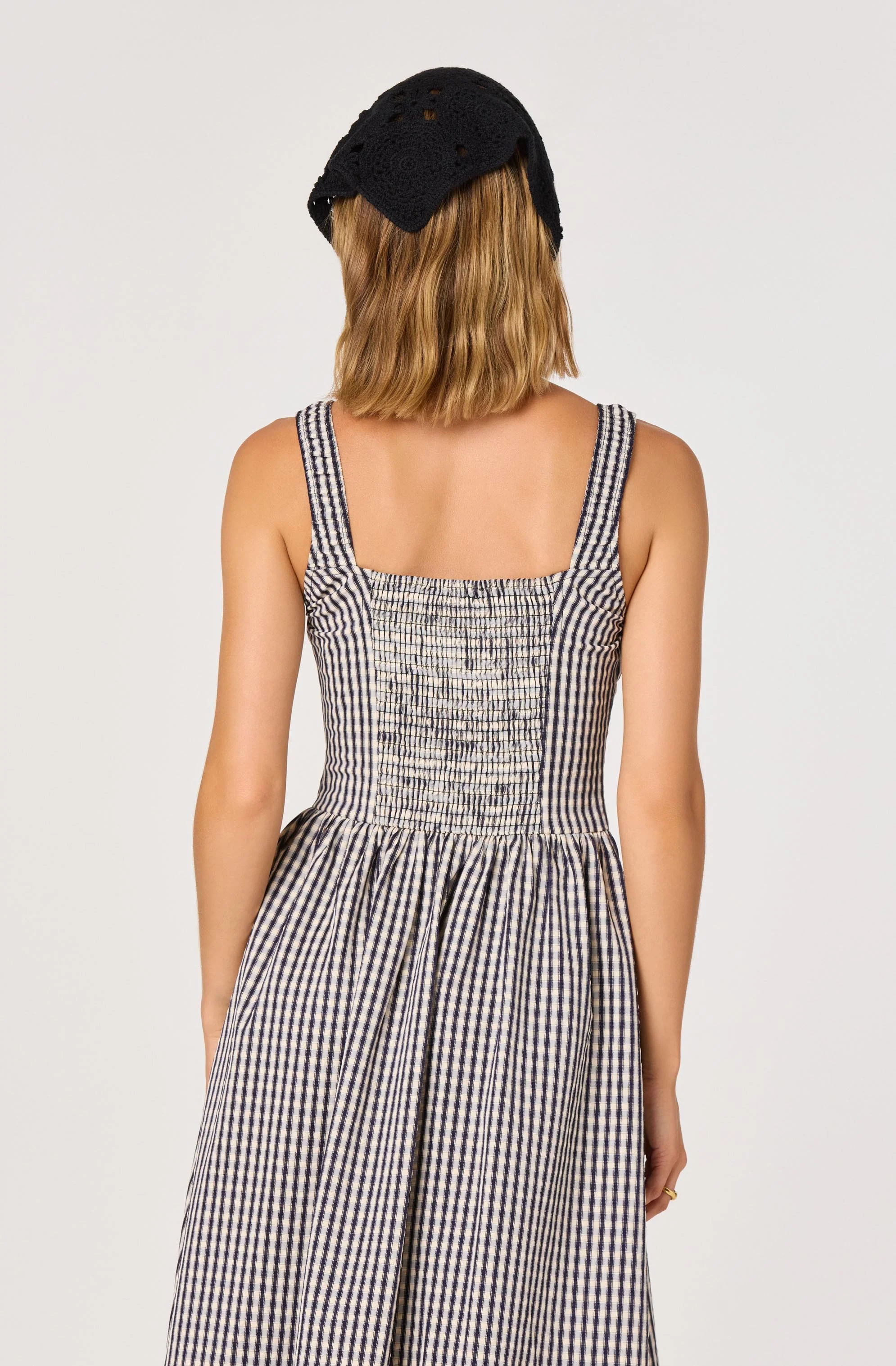 Temperance Gingham Check Maxi Dress - Image 5