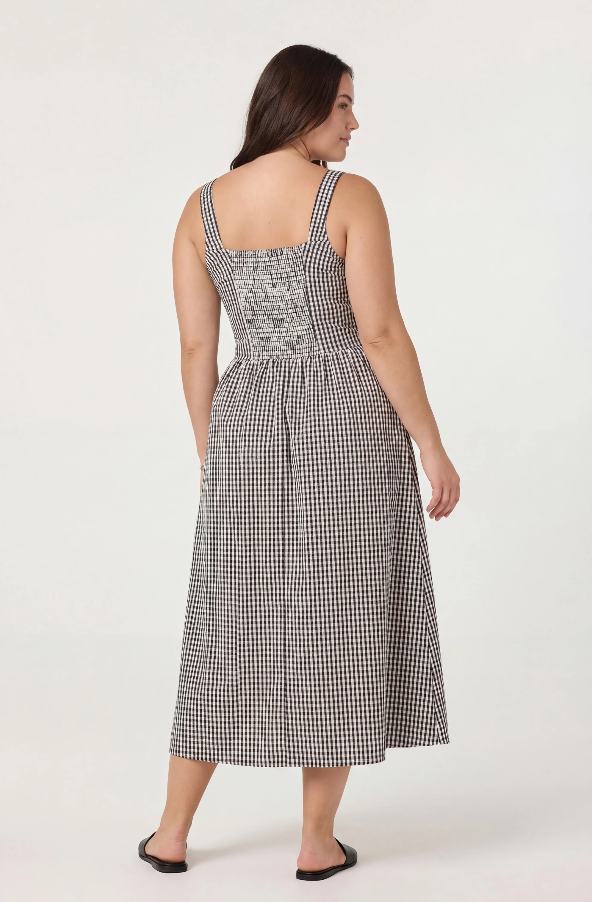 Temperance Gingham Check Maxi Dress - Image 9