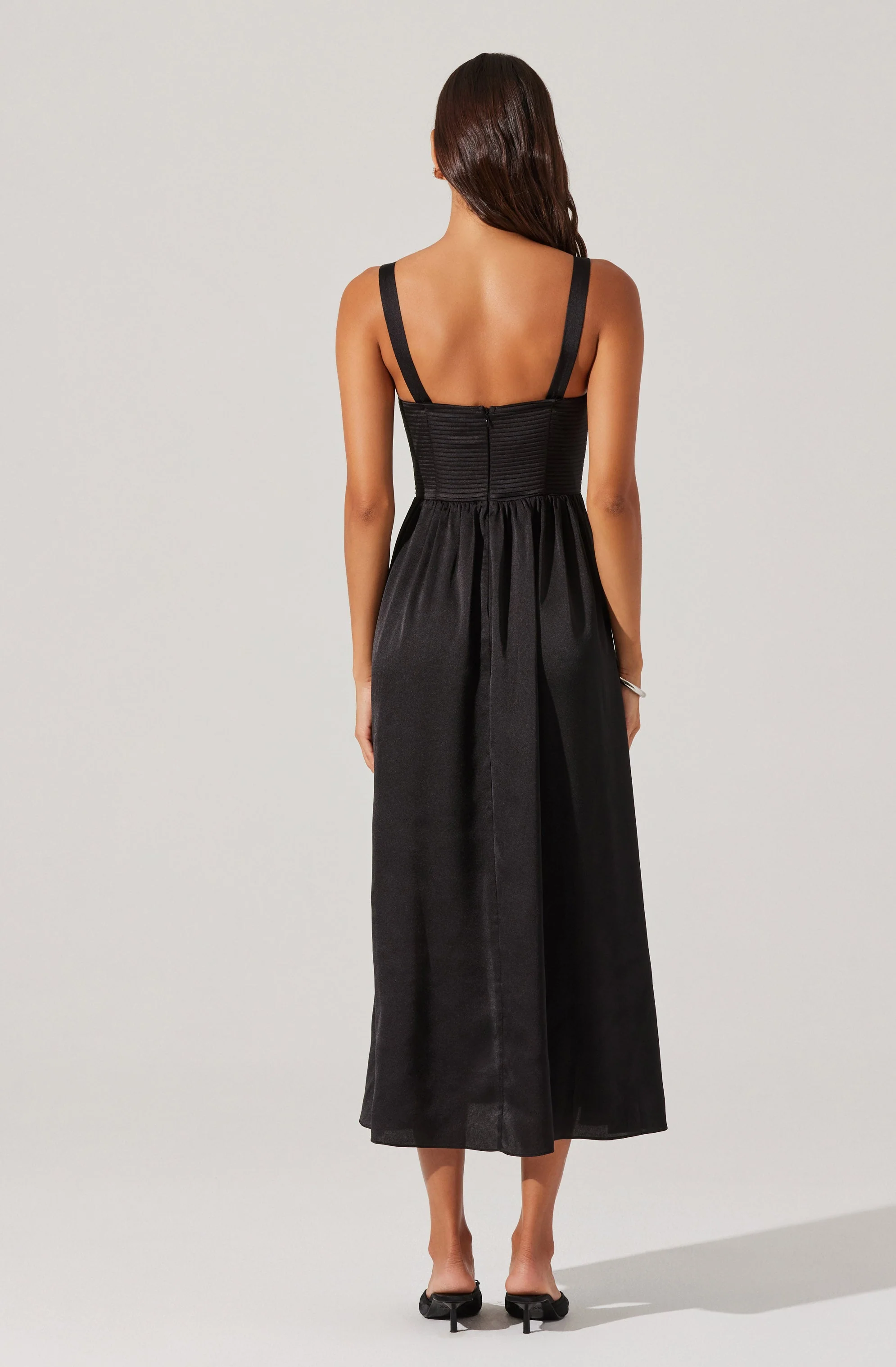 Pleated Bustier Midi Dress - Image 18