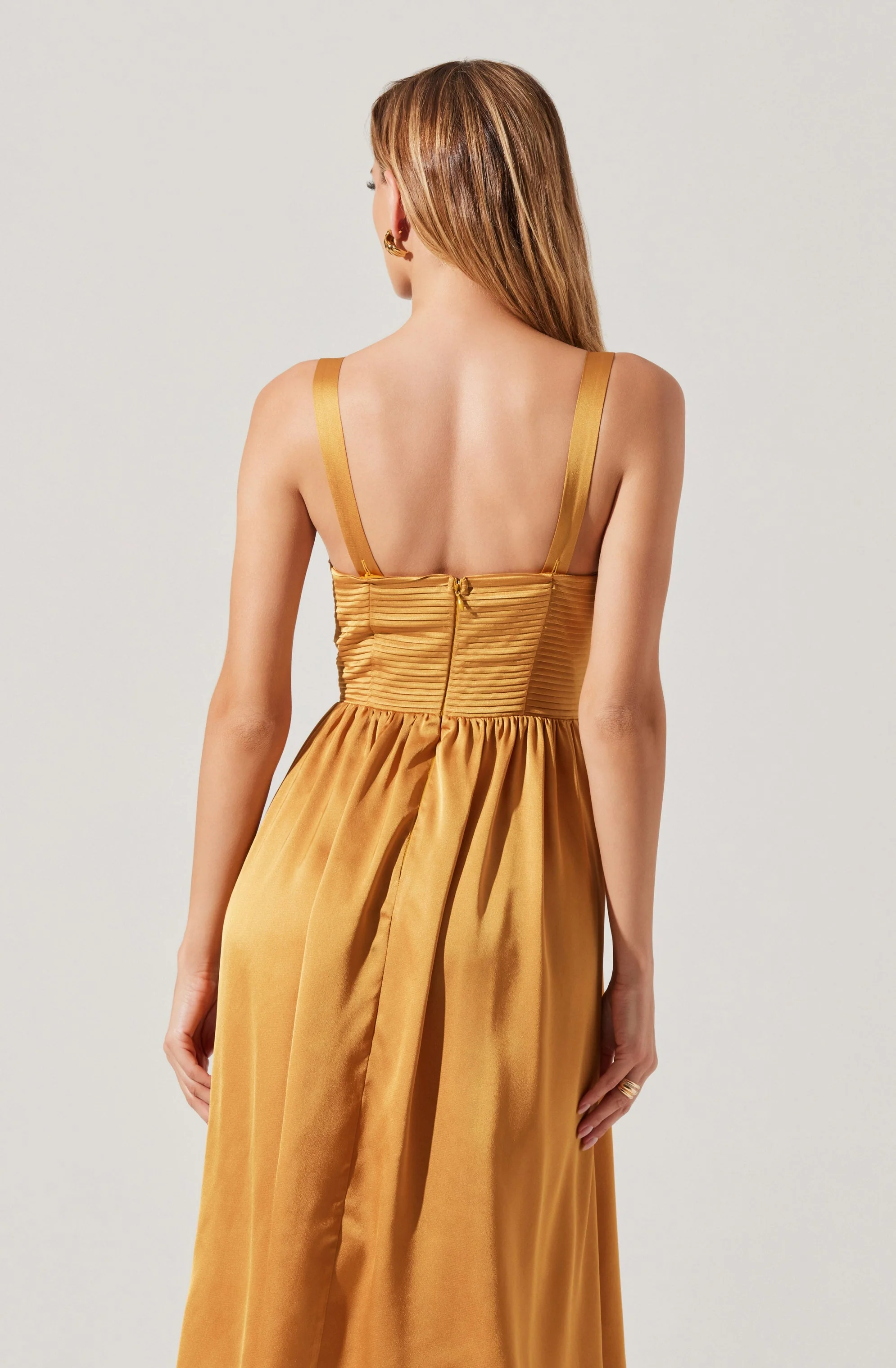 Pleated Bustier Midi Dress - Image 22