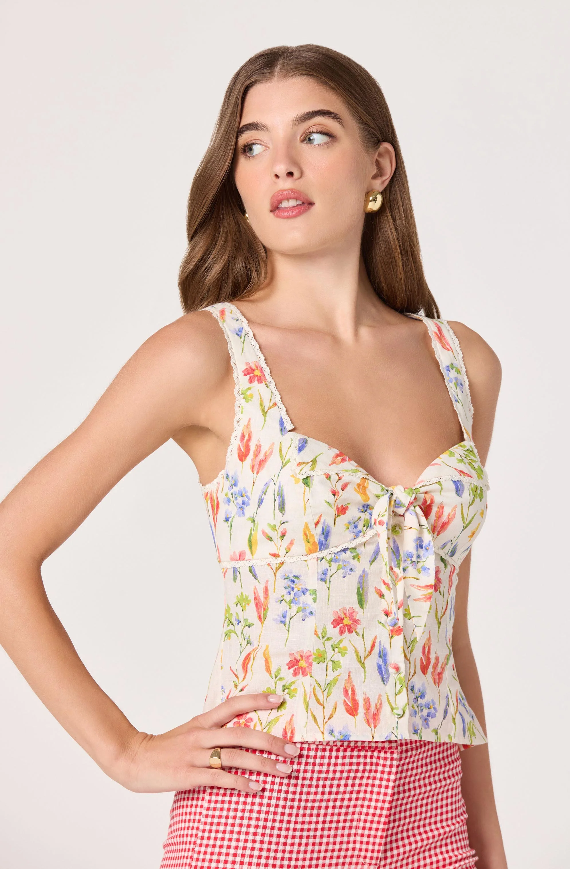 Theresa Floral Lace Bustier Tank - Image 3