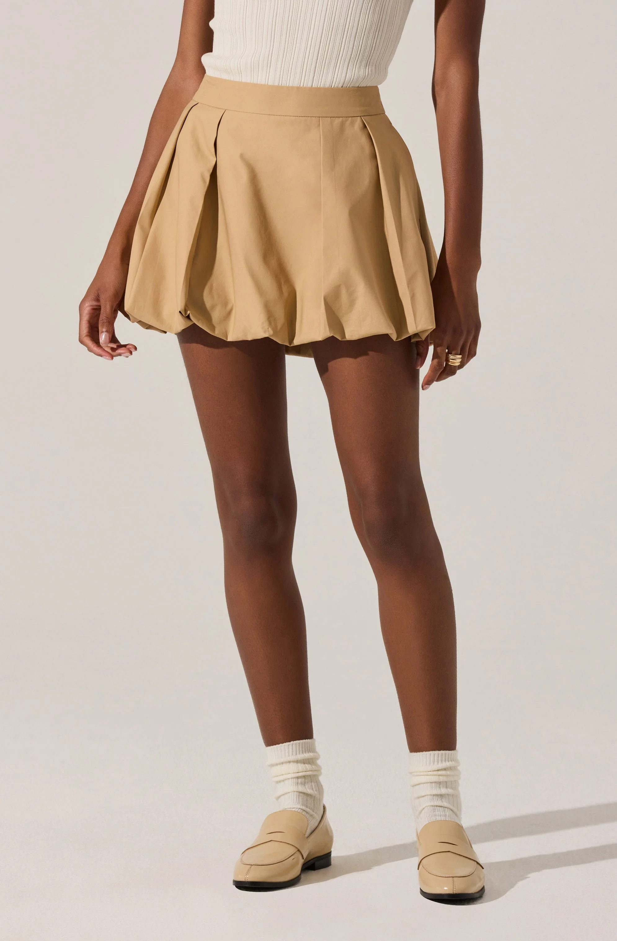 Toini Pleated Bubble Mini Skort - Image 4