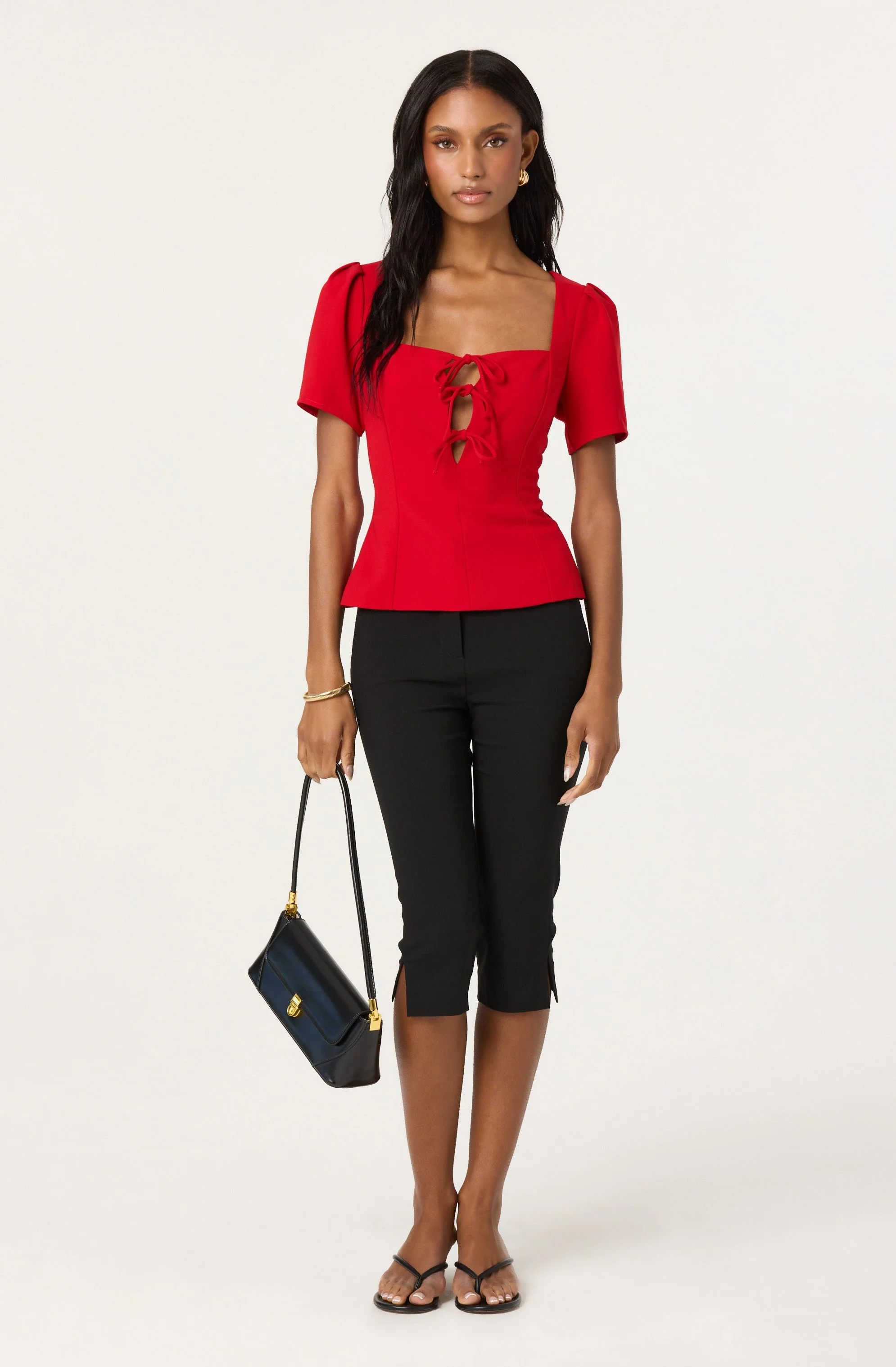Torie Tie-Front Top - Image 12