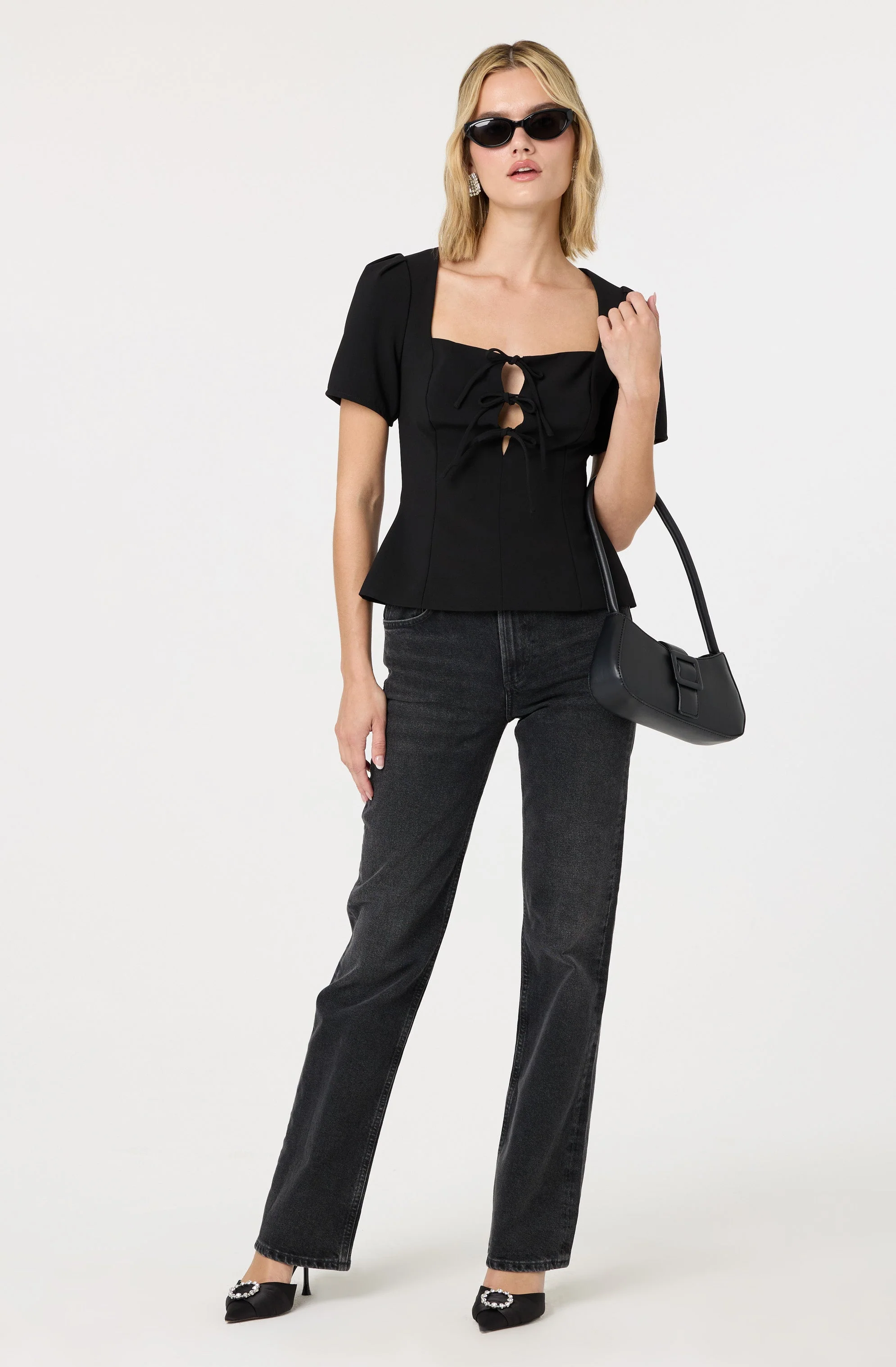 Torie Tie-Front Top - Image 6