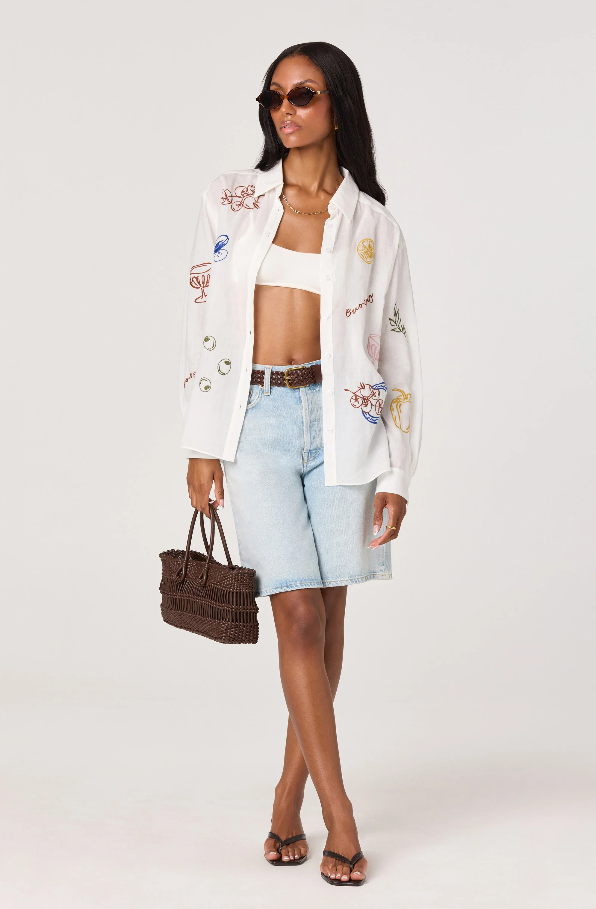 Trace Embroidered Picnic Shirt - Image 5