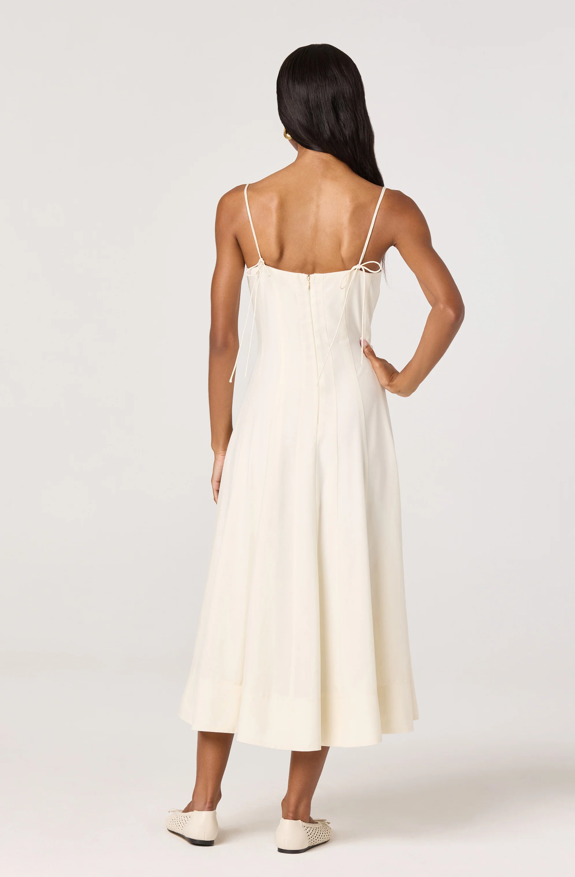 Trisha Square Neck Midi Dress - Image 6