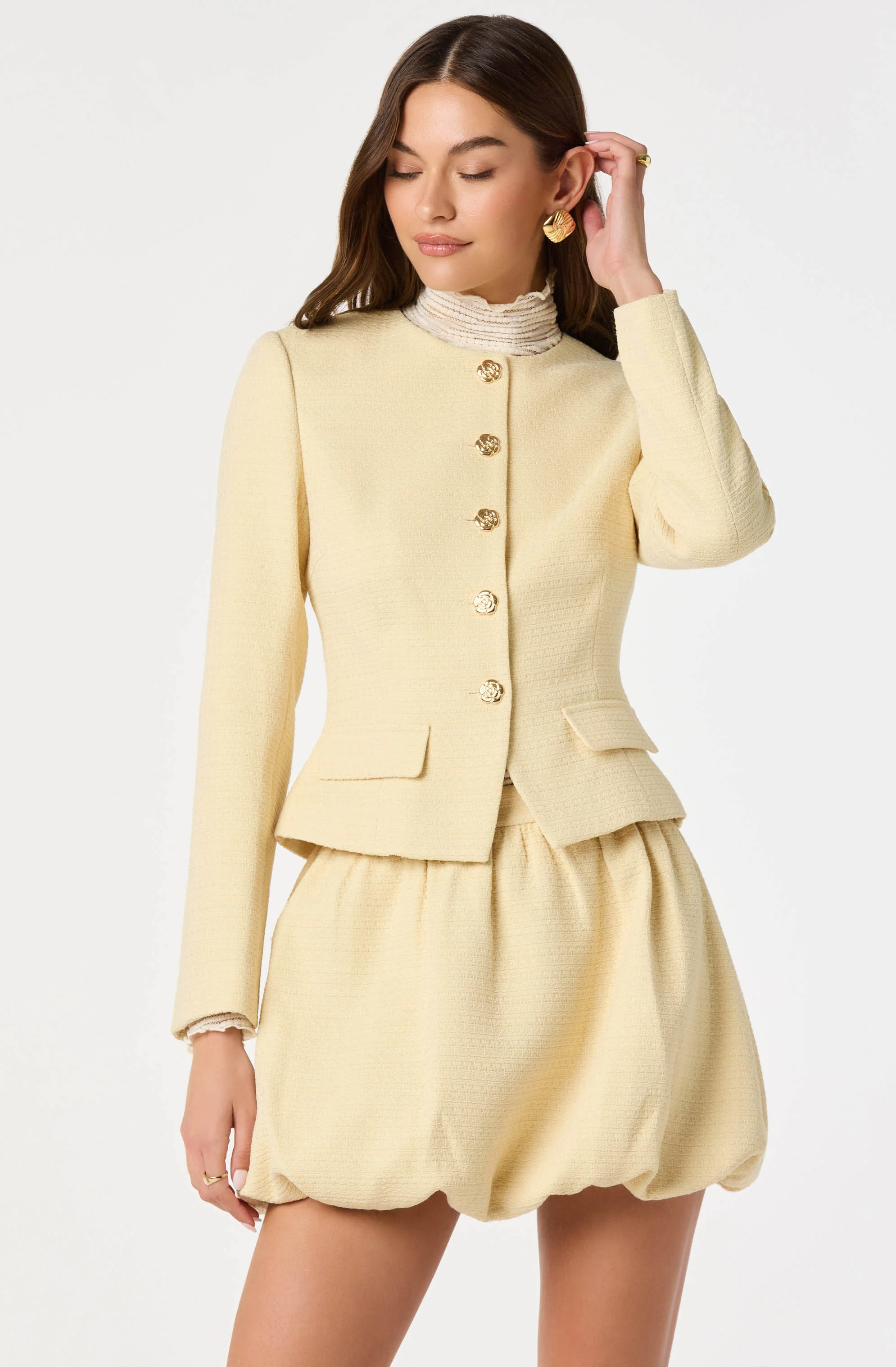 Tweed Tailored Blazer Jacket