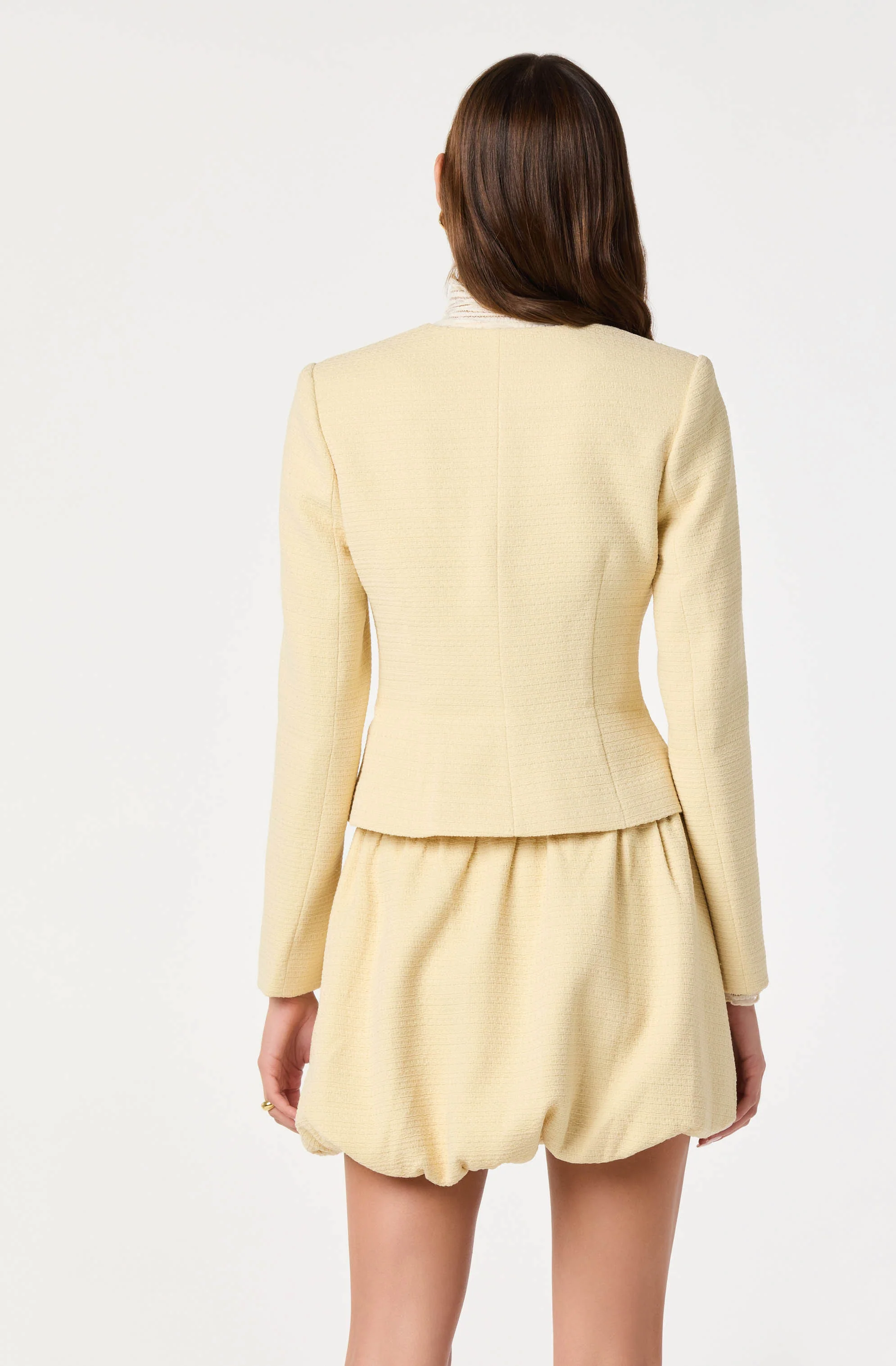 Tweed Tailored Blazer Jacket - Image 4