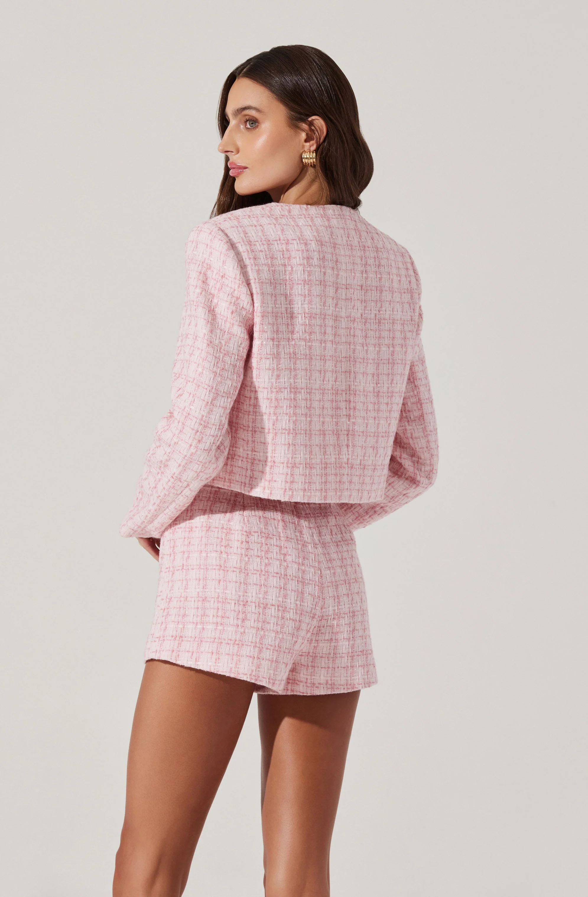 Cropped Tweed Jacket - Image 6