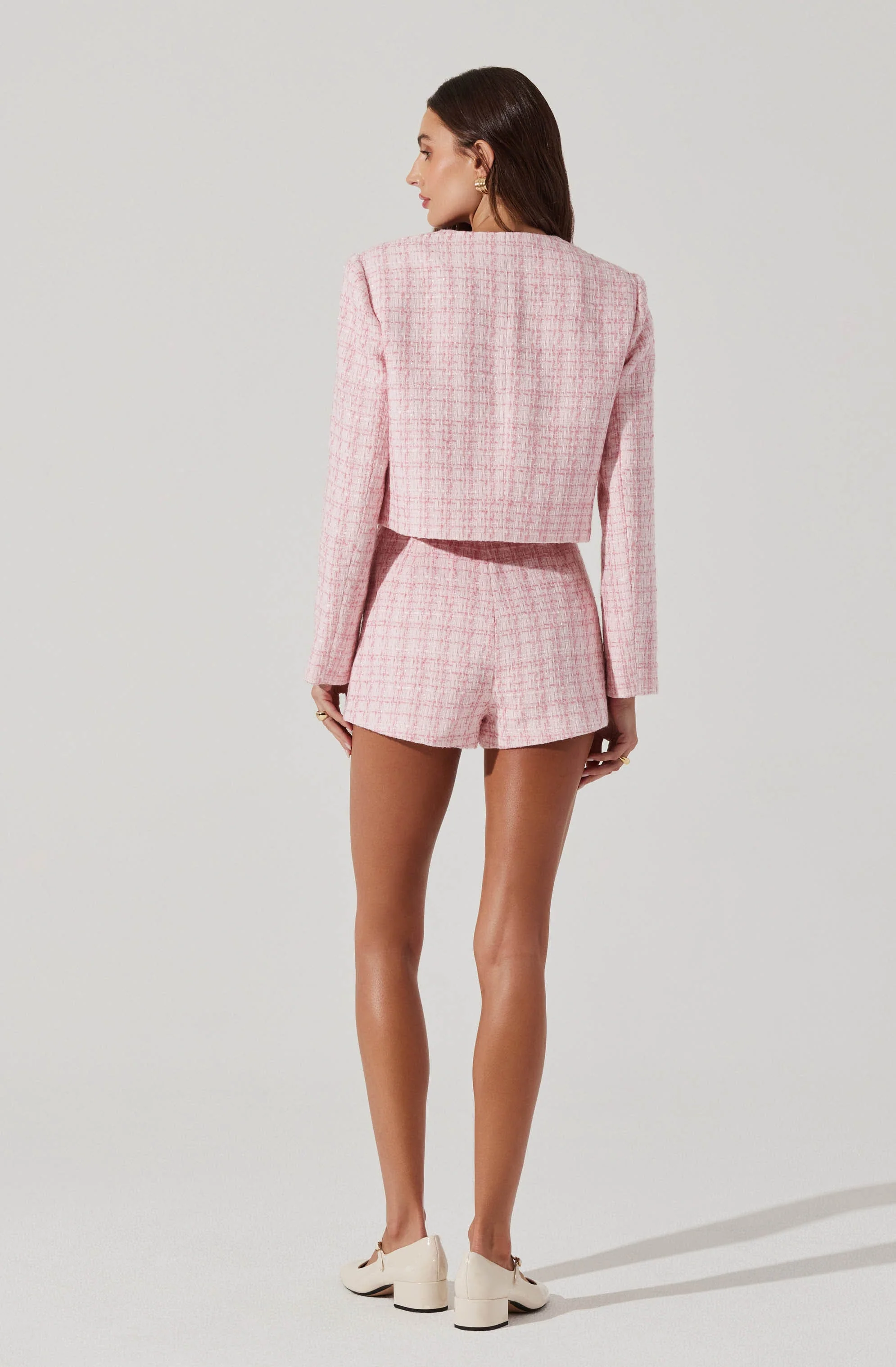 Tweed Mini Shorts - Image 5