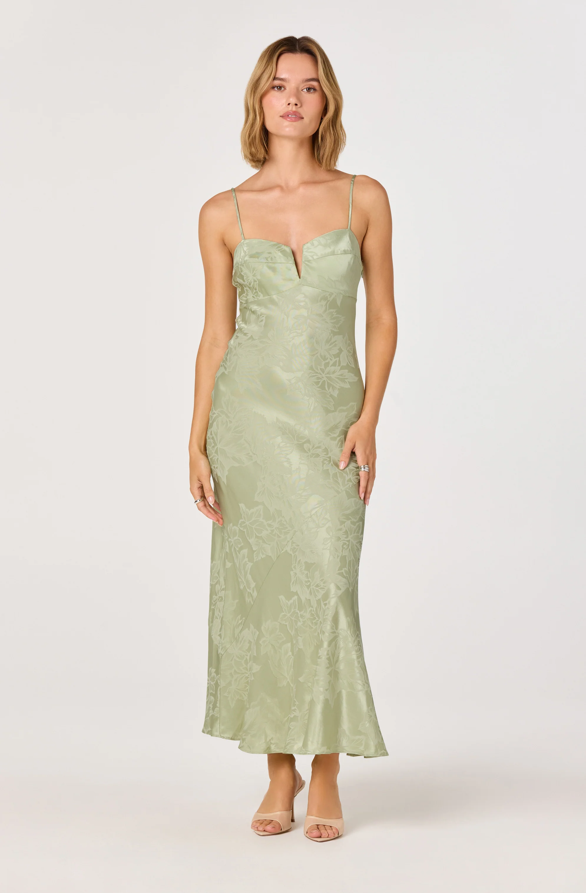 Tyla Satin Bias-Cut Maxi Dress - Image 9