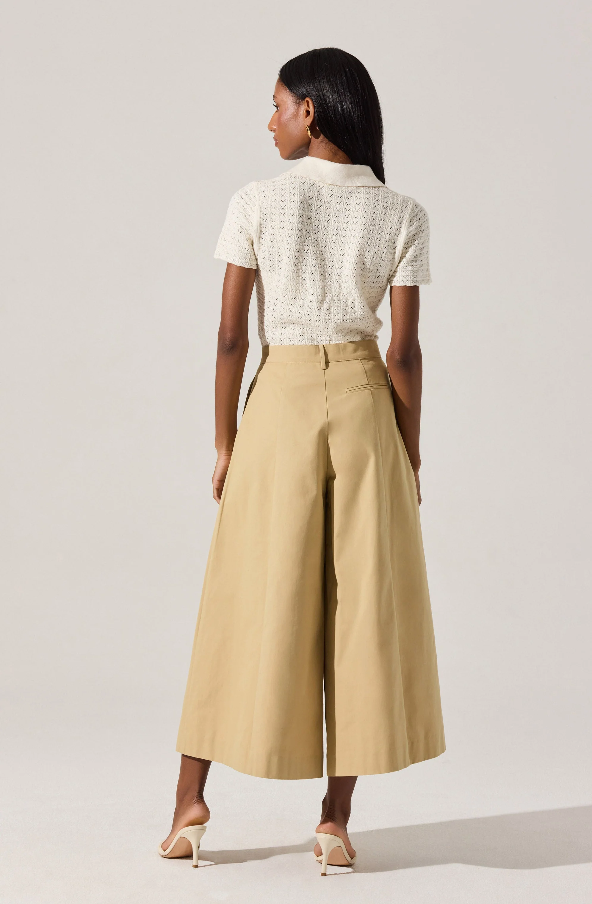 Pearl Polo Pointelle Sweater - Image 5