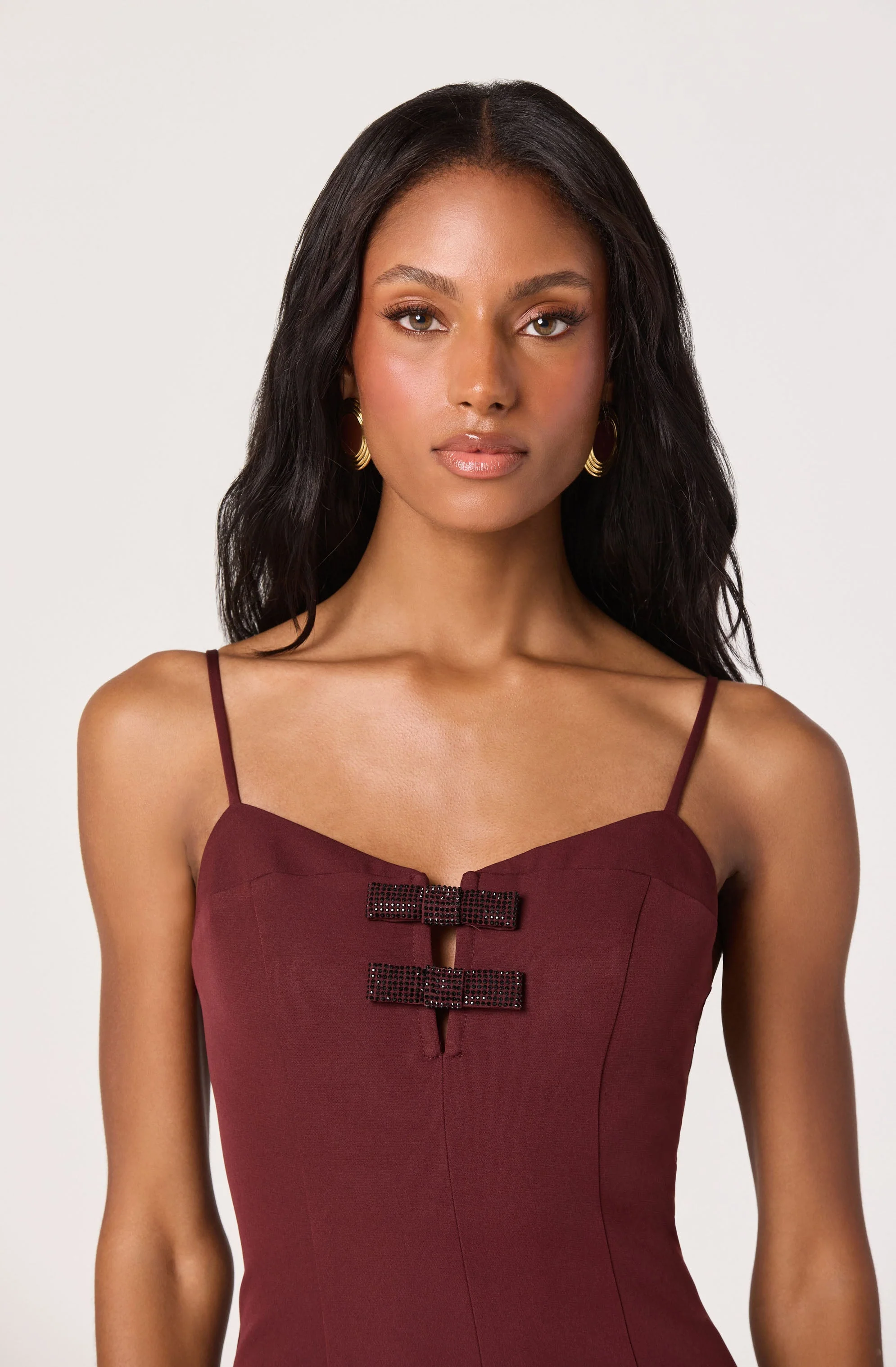 Embellished Bow Detail Mini Dress - Image 3