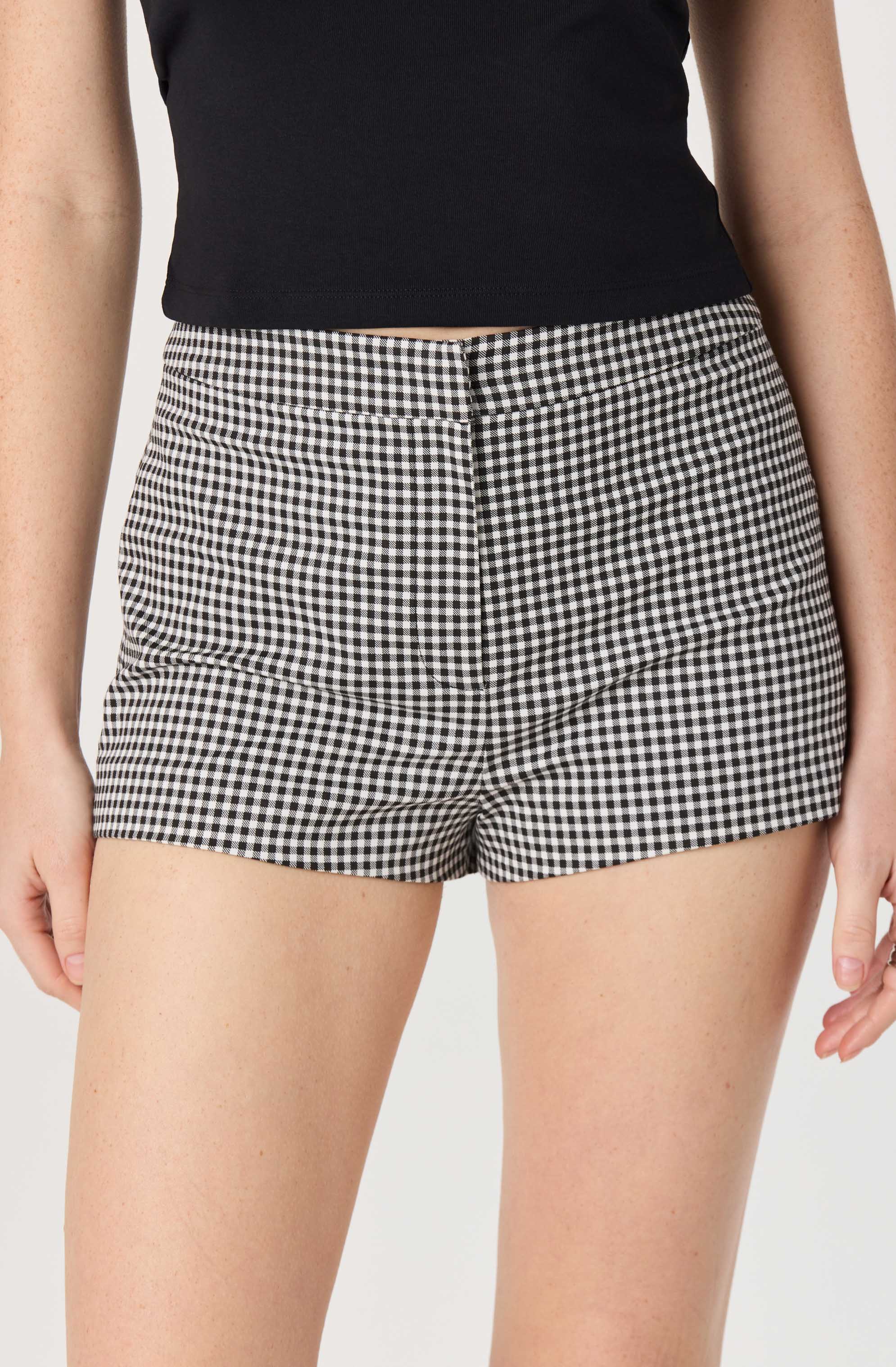 Valerie High-Rise Gingham Hot Pants - Image 12