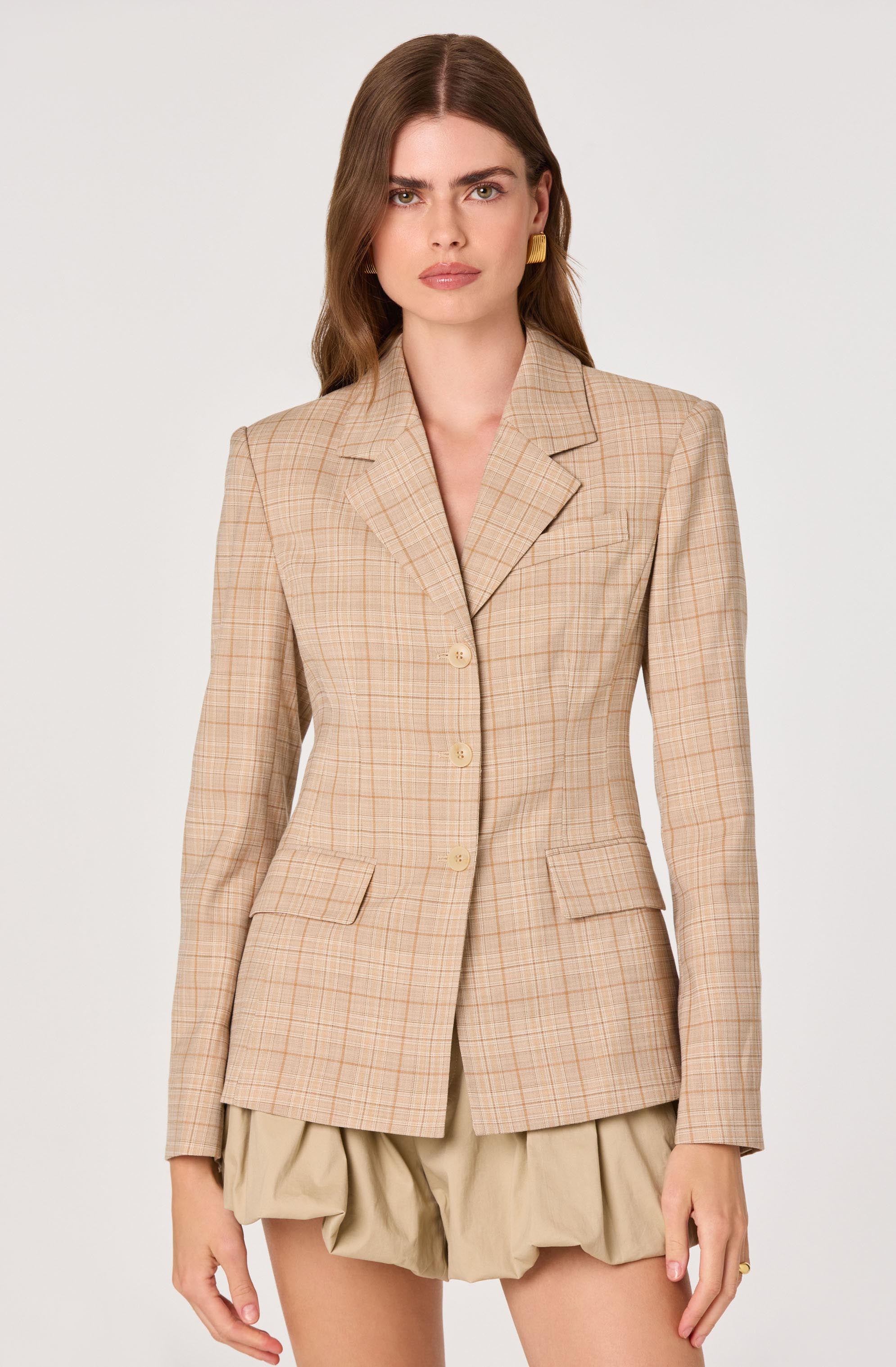Valor Plaid Tailored Blazer - Image 6