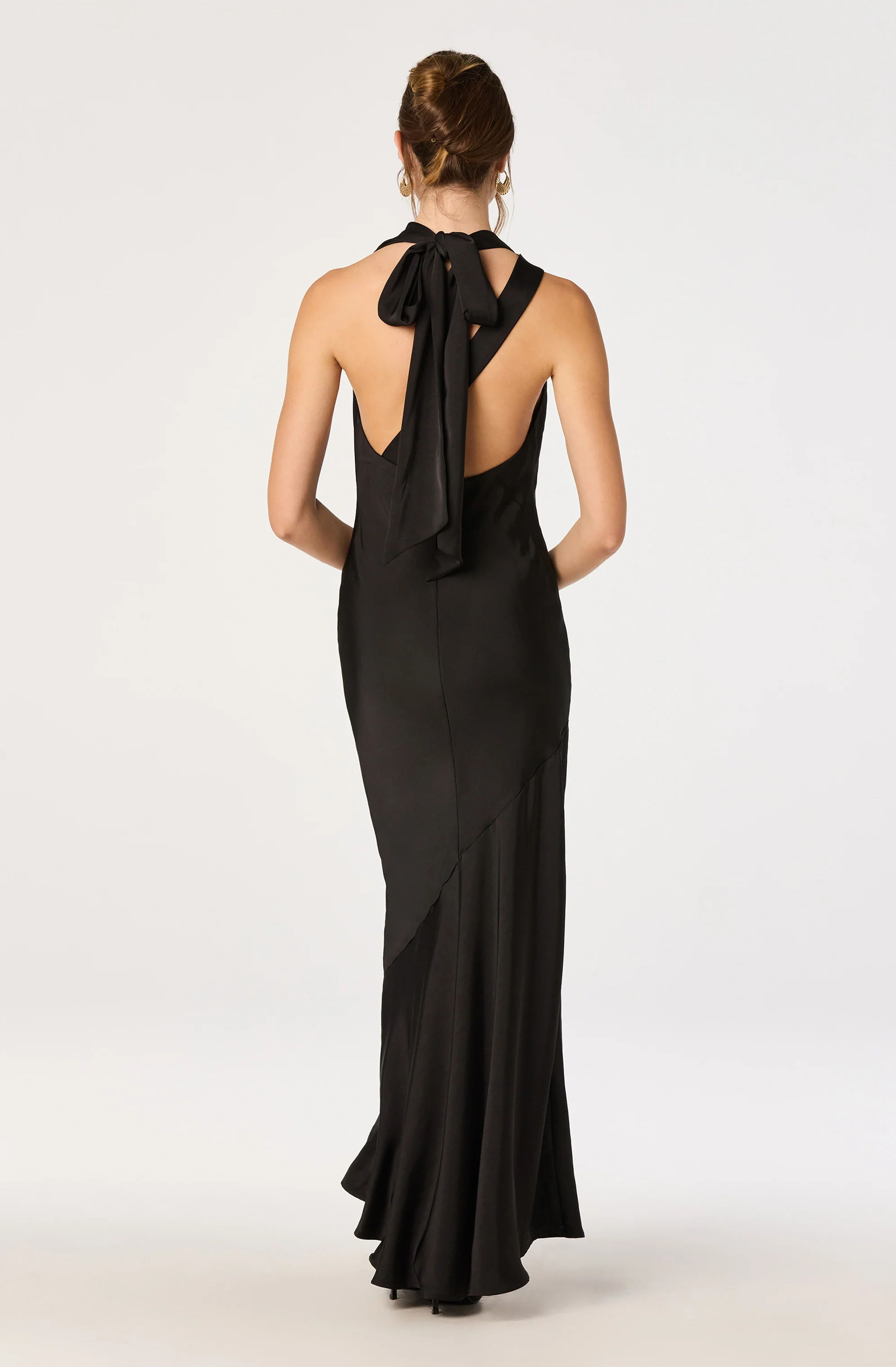 Varya Satin Cowl Neck Maxi Dress - Image 11
