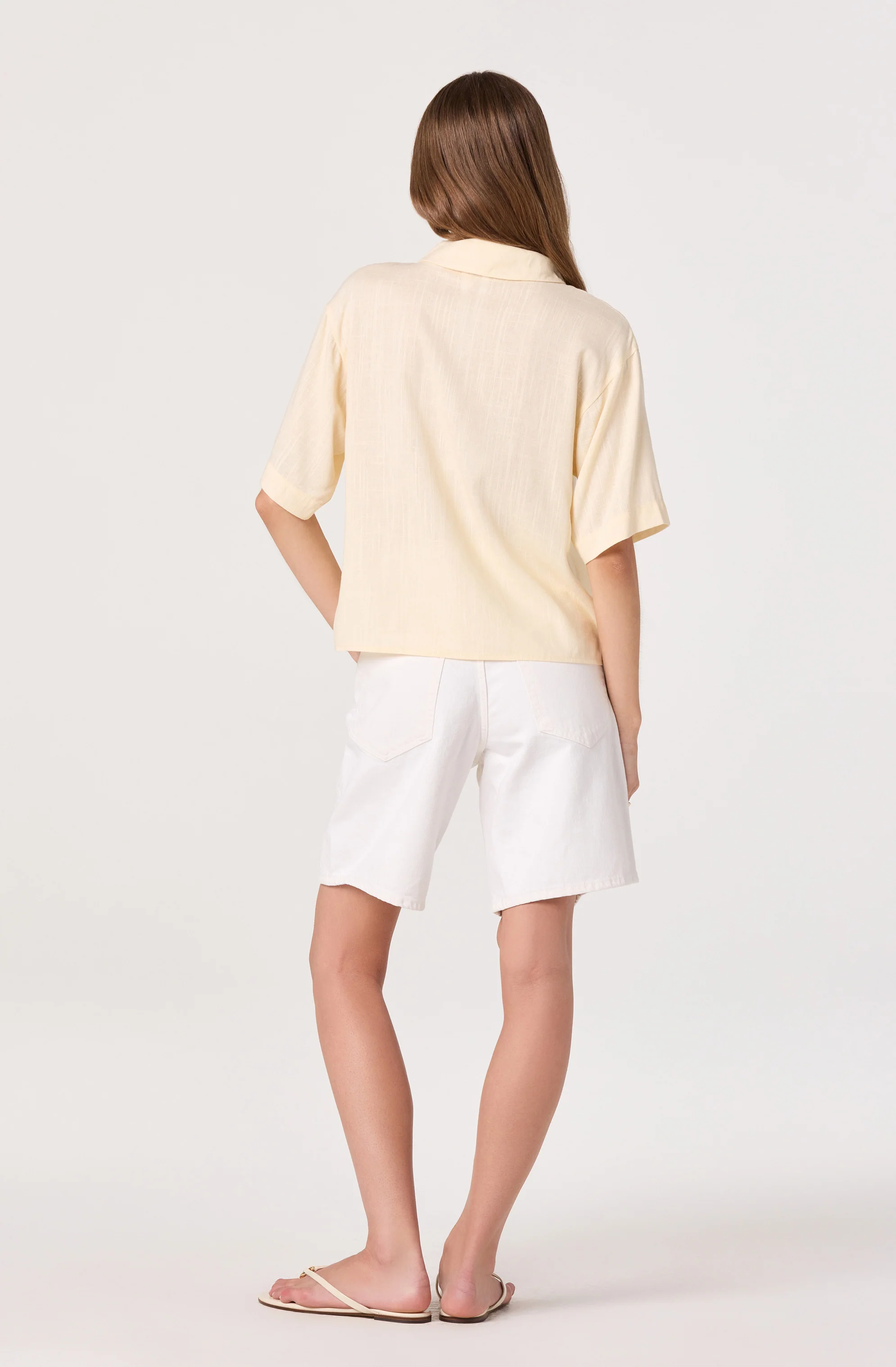 Vesa Embroidered Linen Button-Up Shirt - Image 3