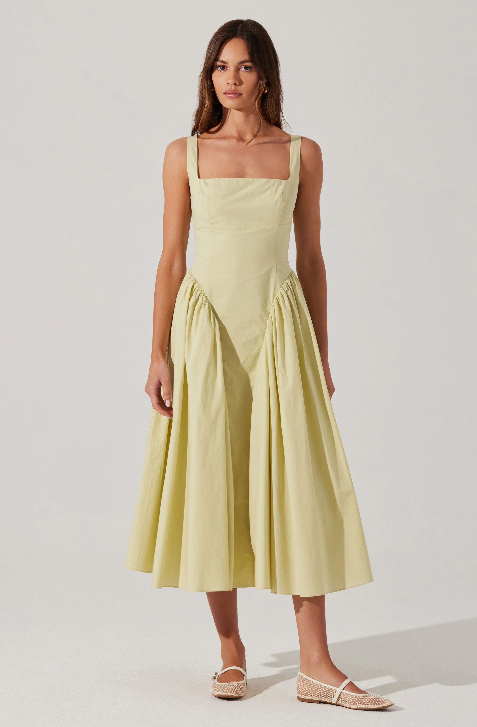 Vinya Poplin Drop Waist Dress - Image 14