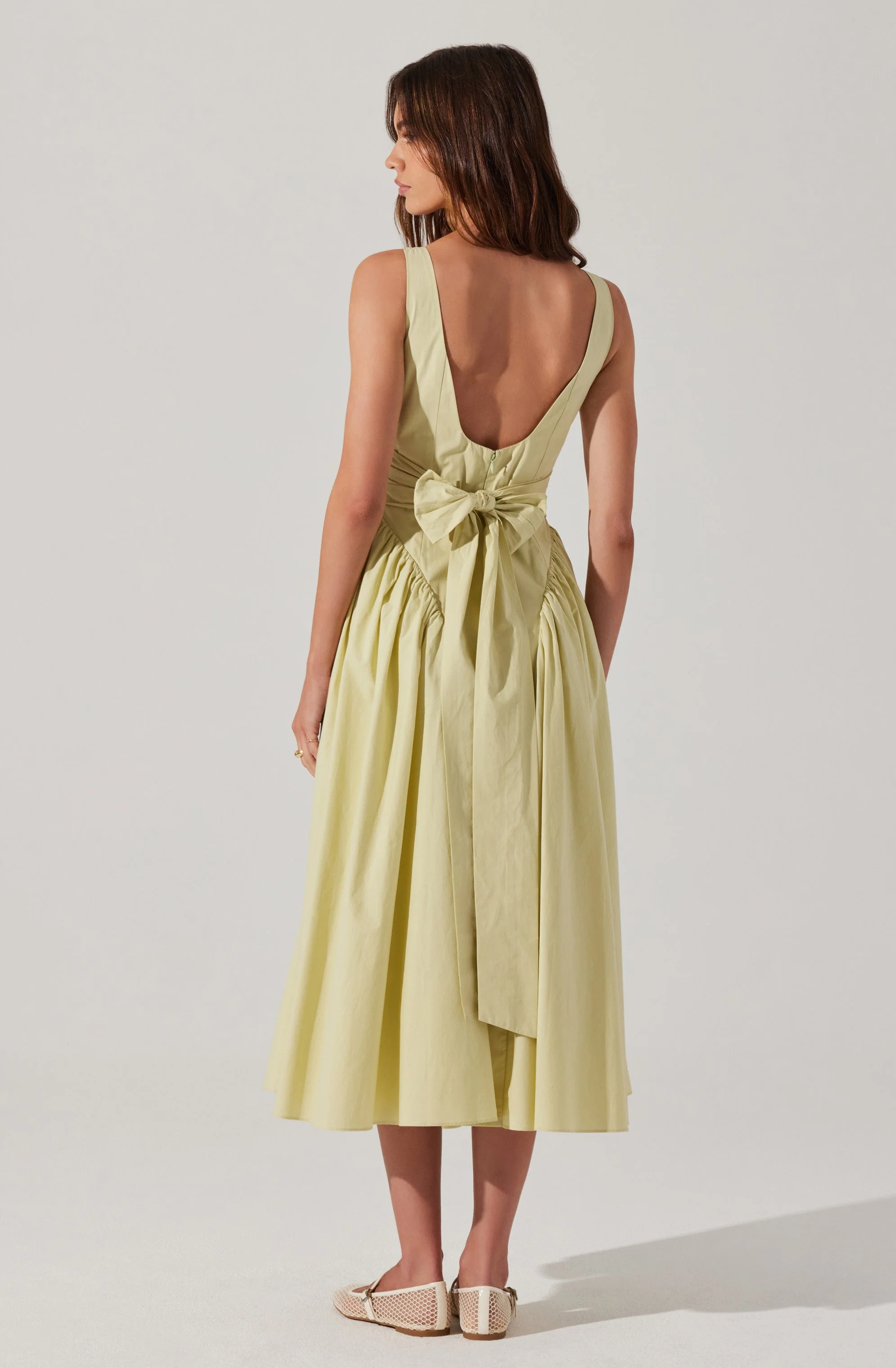 Vinya Poplin Drop Waist Dress - Image 17