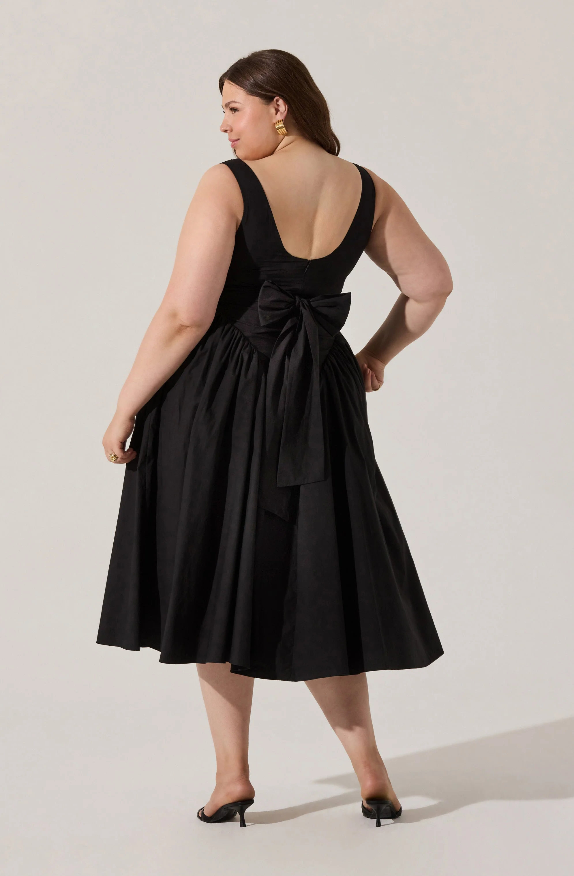 Vinya Poplin Drop Waist Dress - Image 23