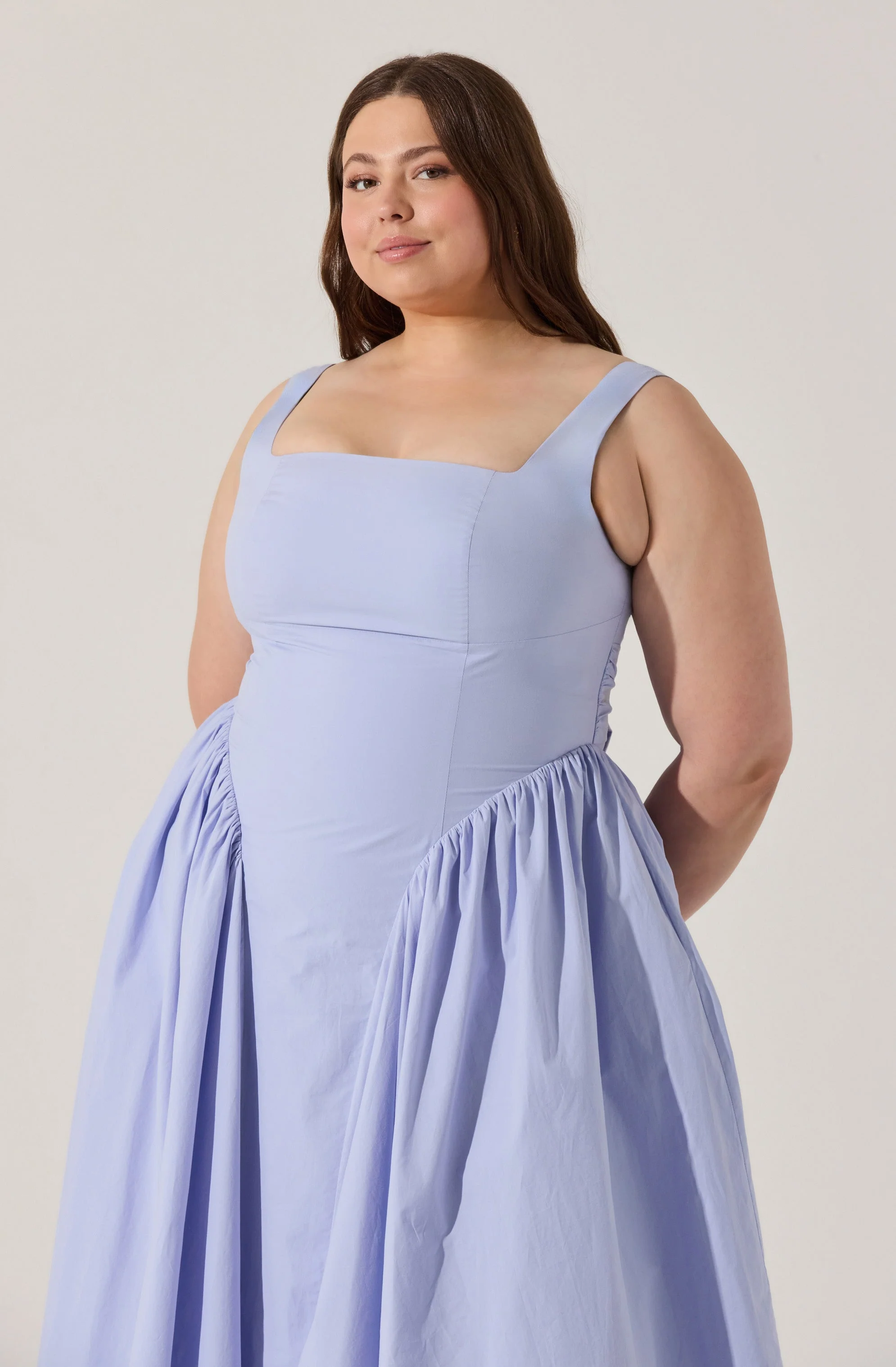 Vinya Poplin Drop Waist Dress - Image 28