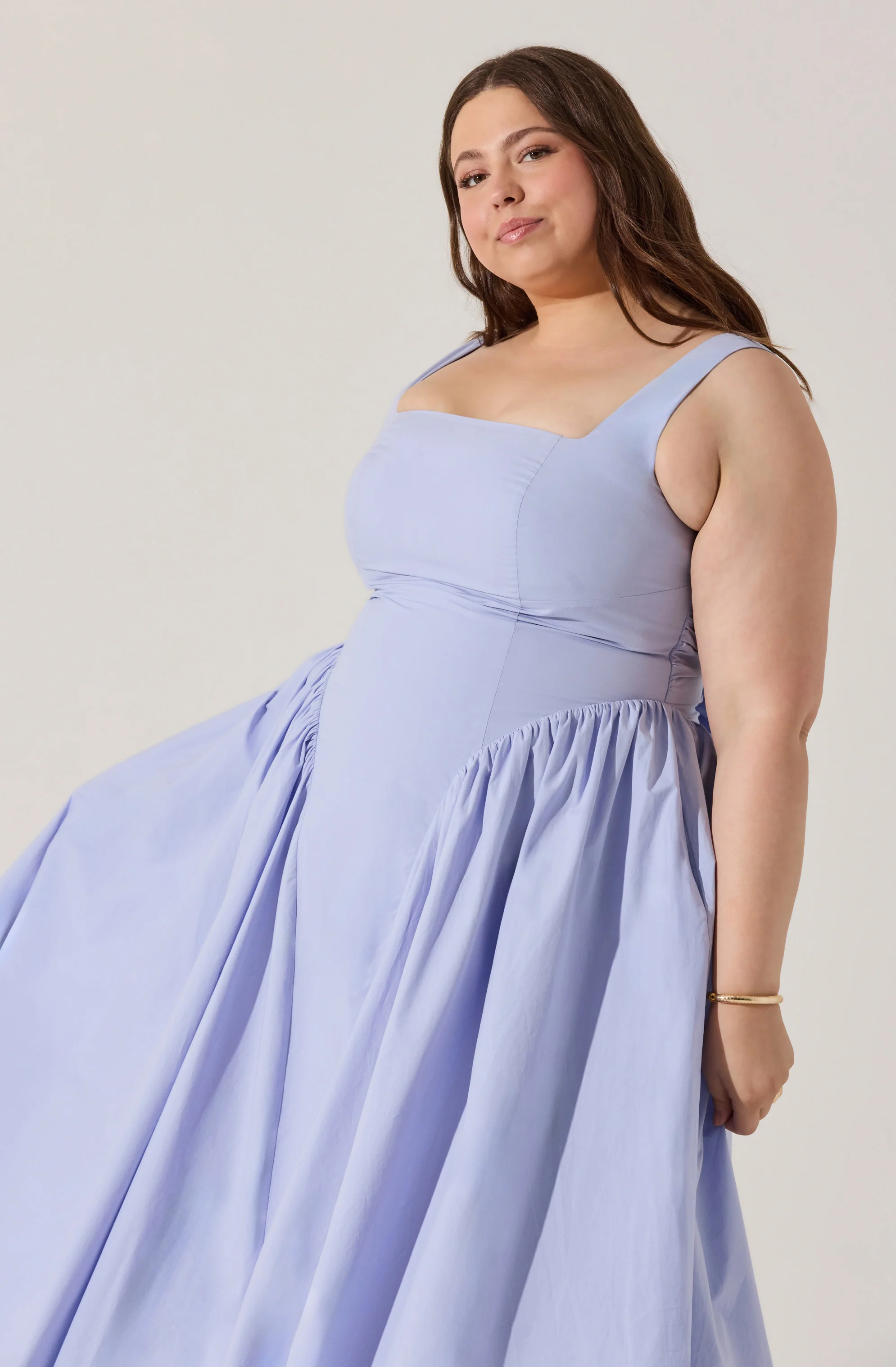 Vinya Poplin Drop Waist Dress - Image 29