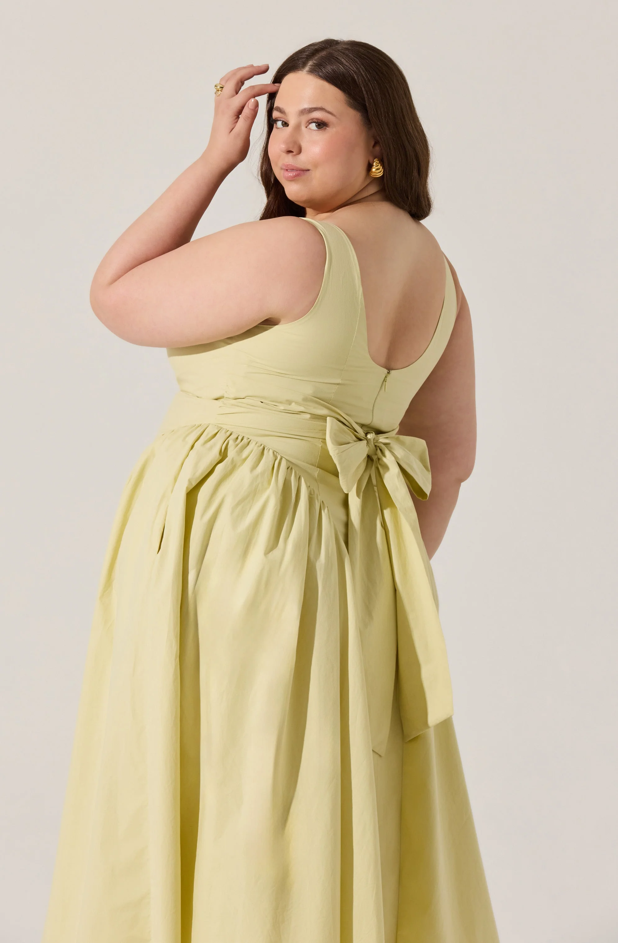 Vinya Poplin Drop Waist Dress - Image 33