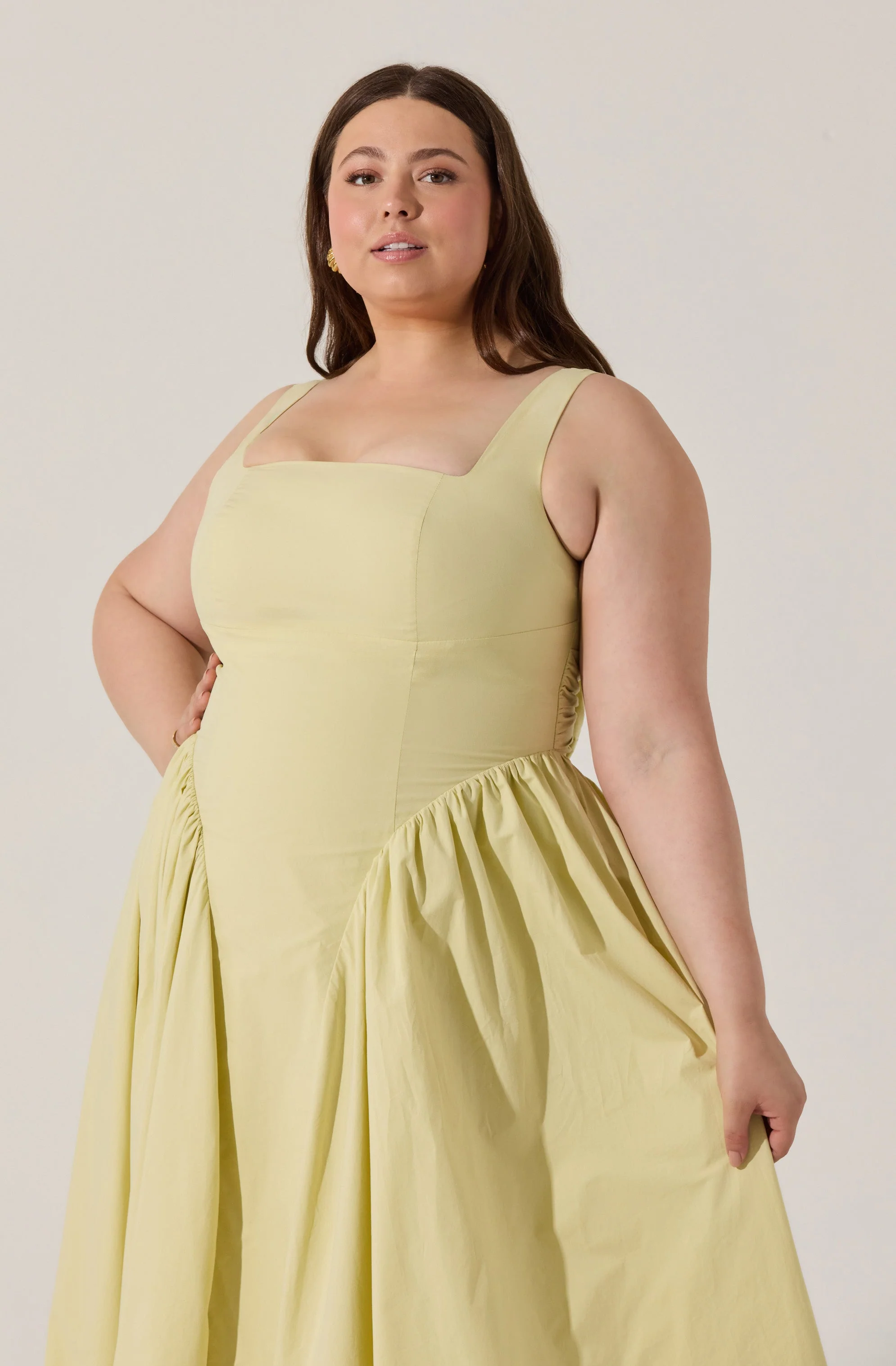 Vinya Poplin Drop Waist Dress - Image 35