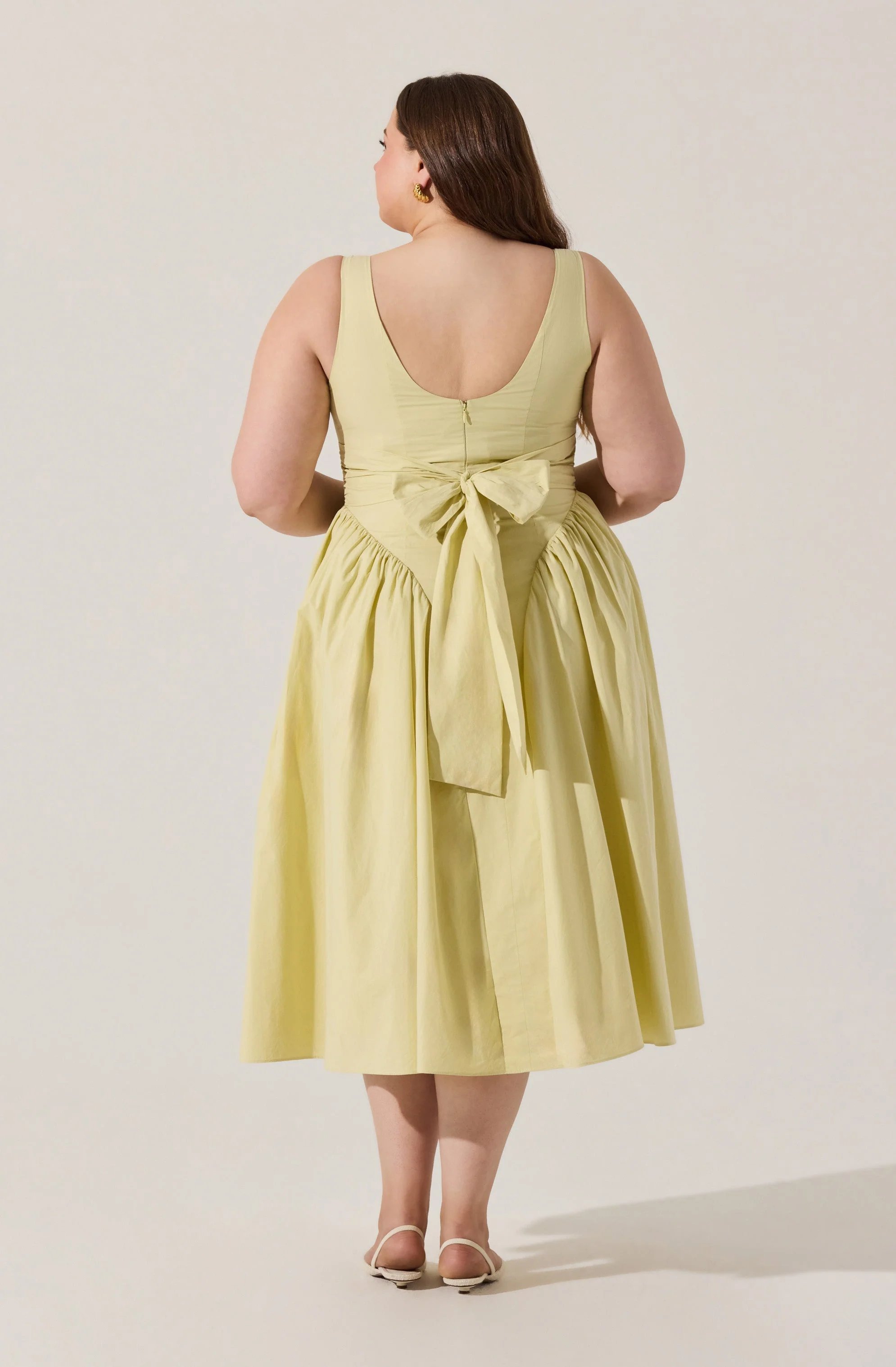 Vinya Poplin Drop Waist Dress - Image 36