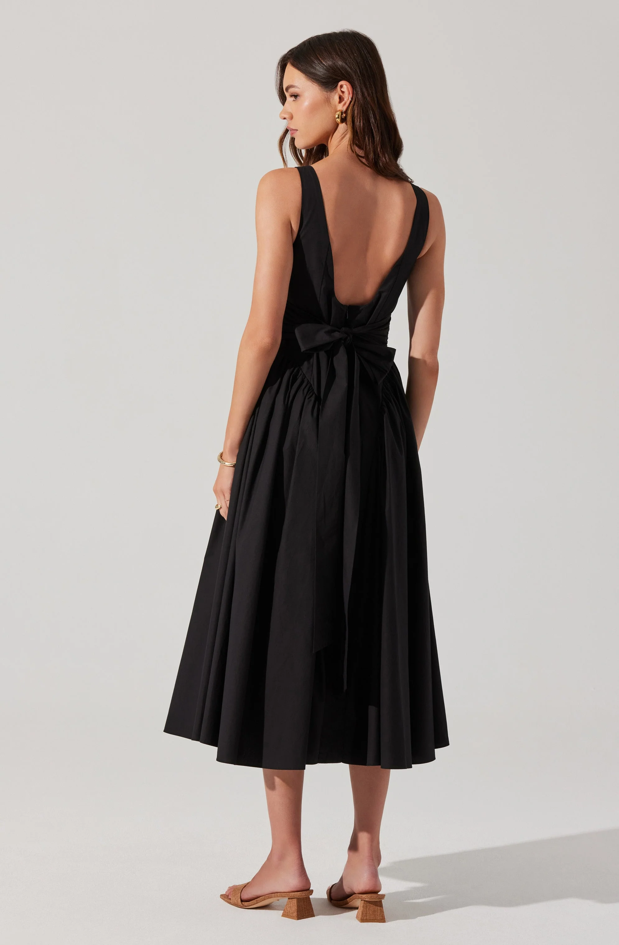 Vinya Poplin Drop Waist Dress - Image 5