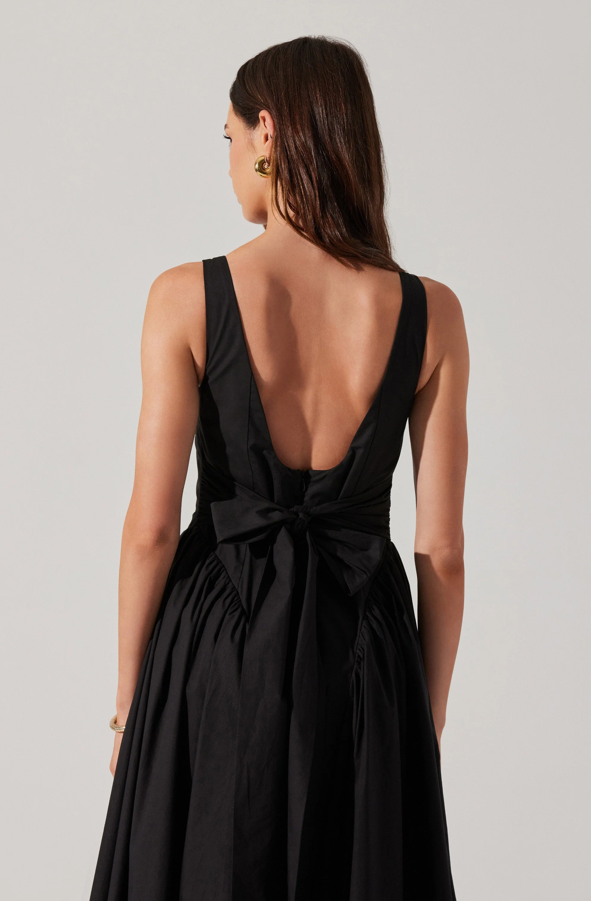 Vinya Poplin Drop Waist Dress - Image 6