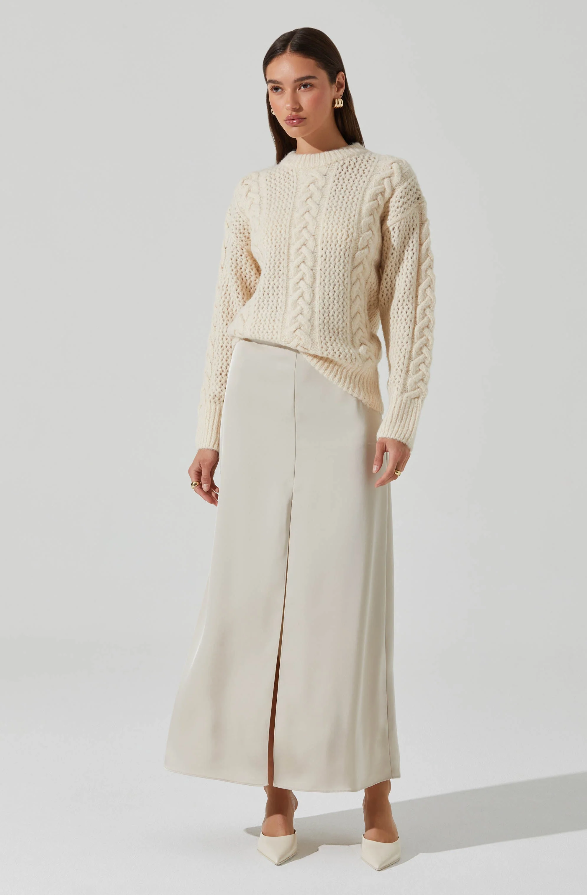 Vitella Satin Maxi Skirt - Image 3