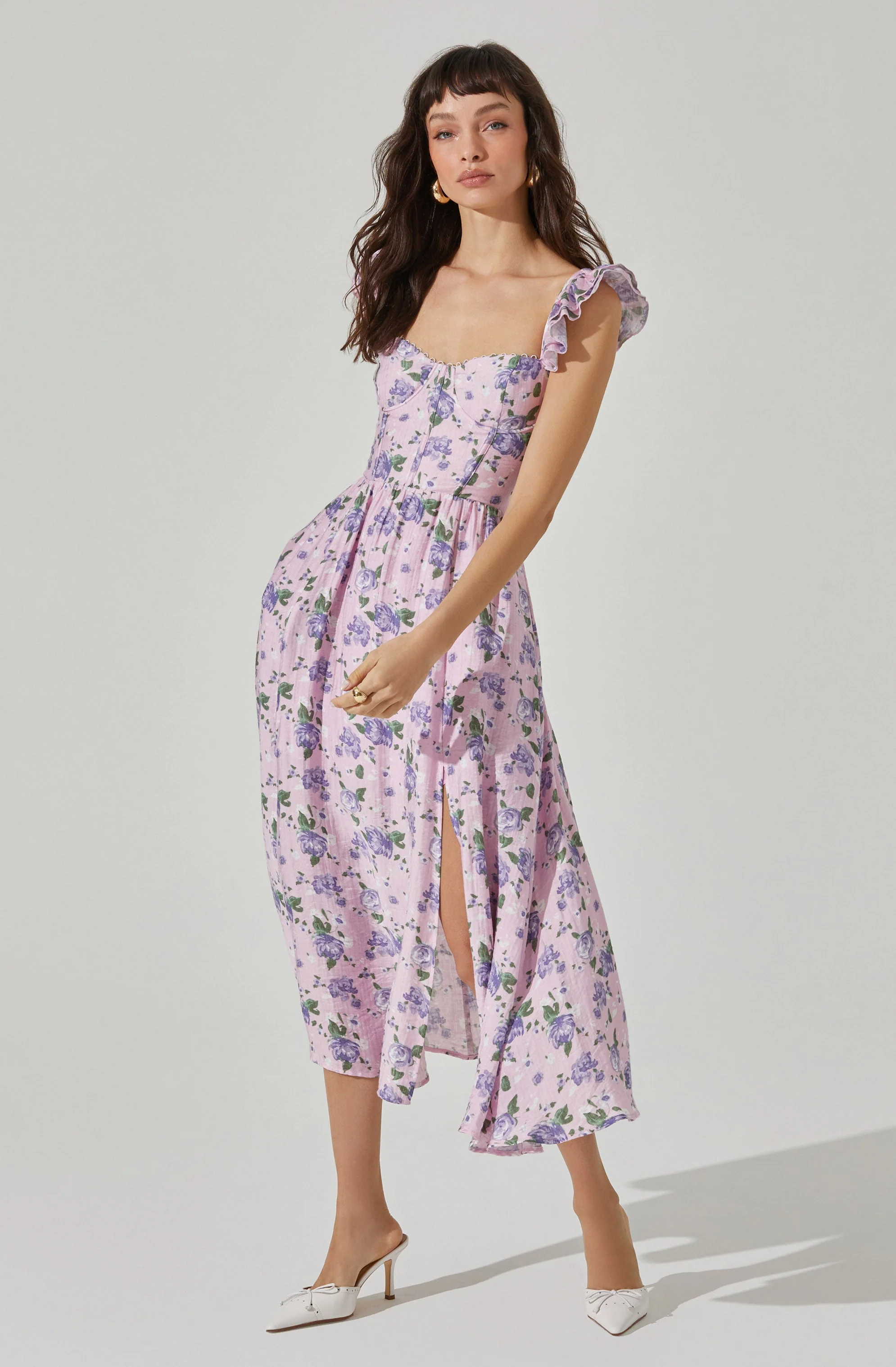 Wedelia Print Midi Dress - Image 15