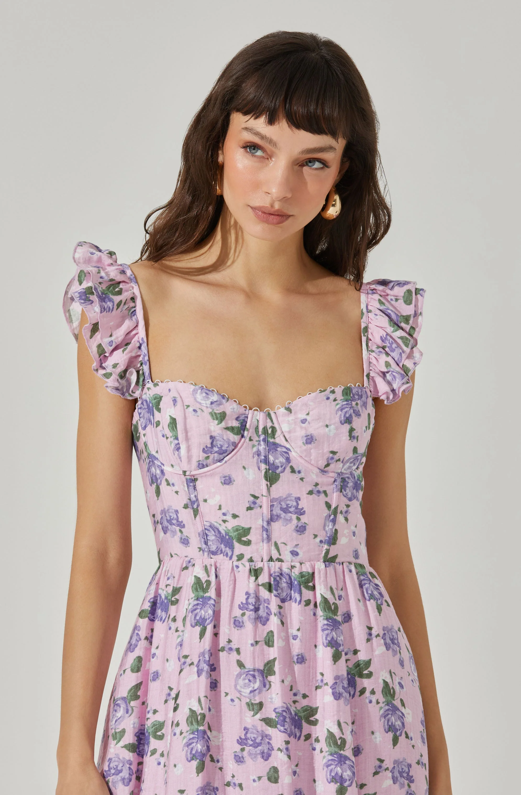 Wedelia Print Midi Dress - Image 16