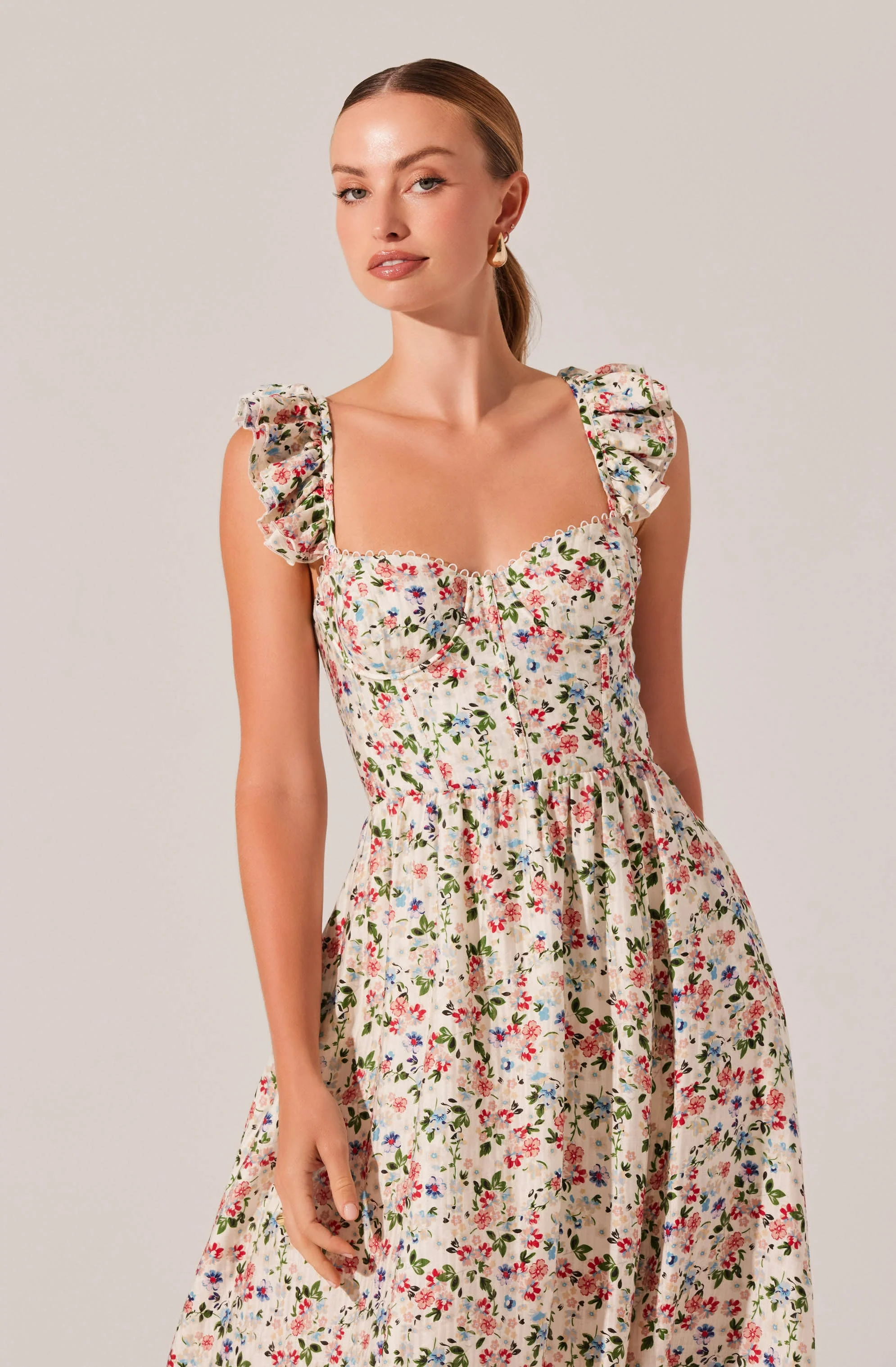 Wedelia Print Midi Dress - Image 21