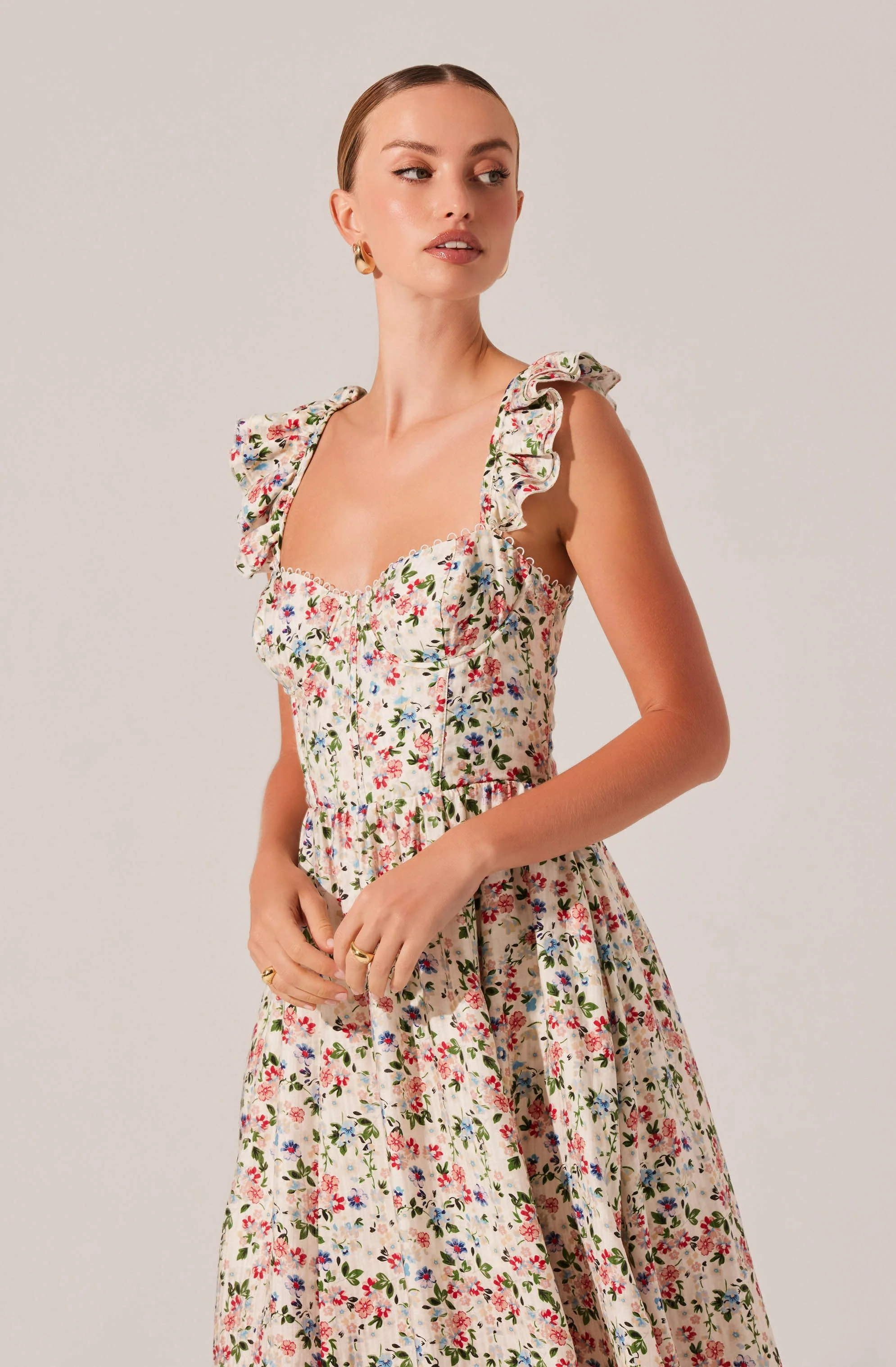 Wedelia Print Midi Dress - Image 23