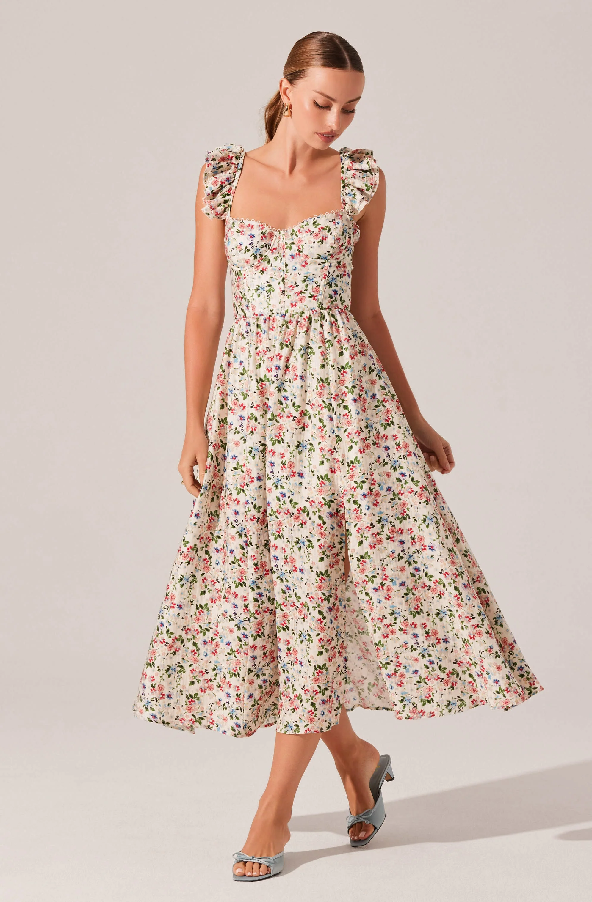 Wedelia Print Midi Dress - Image 24
