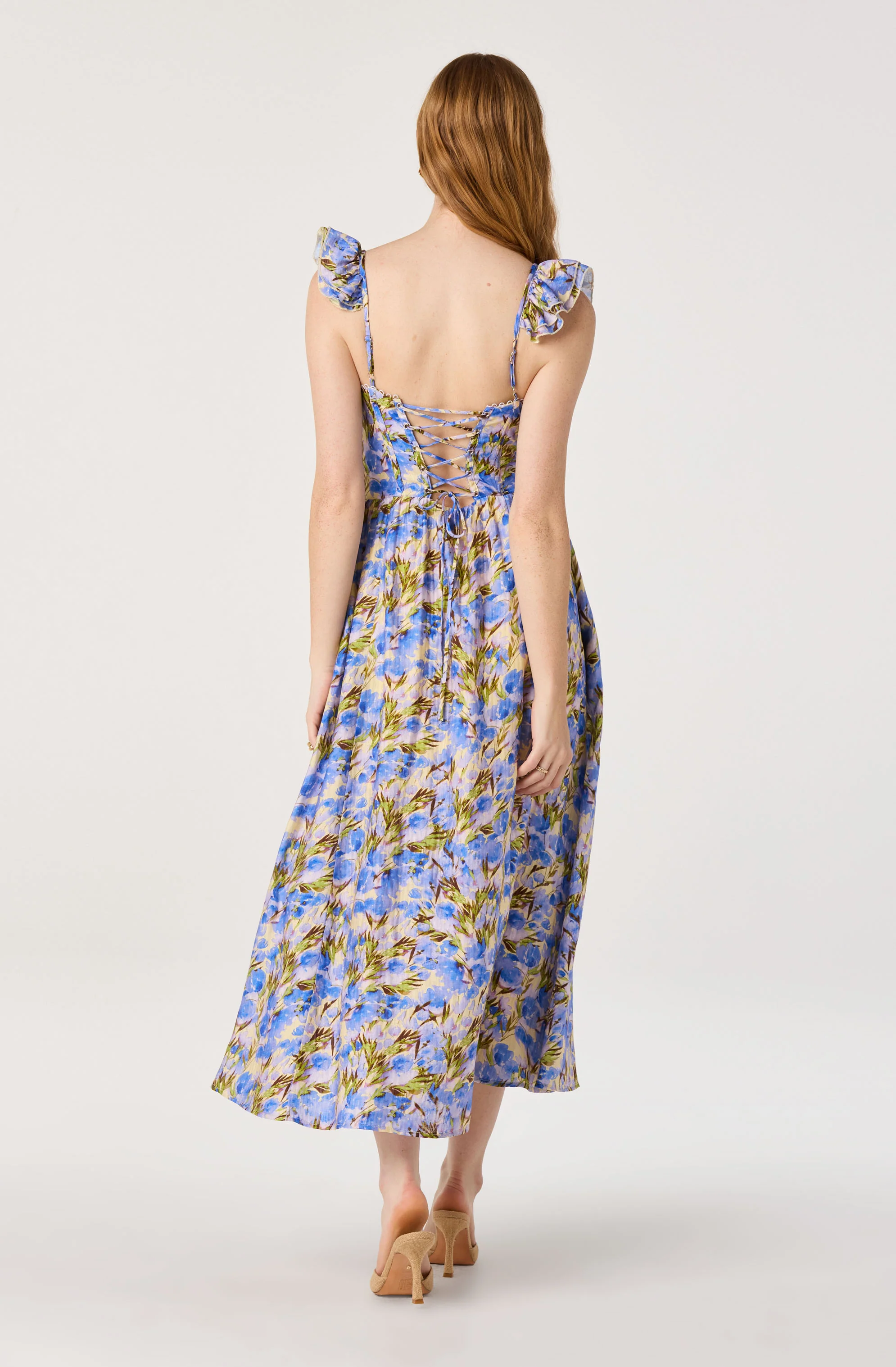 Wedelia Print Midi Dress - Image 3