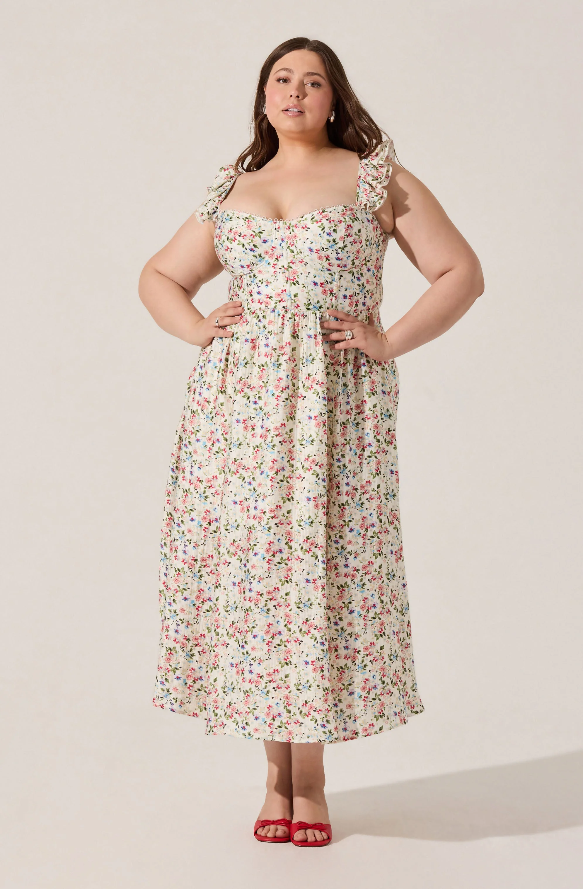 Wedelia Print Midi Dress - Image 30