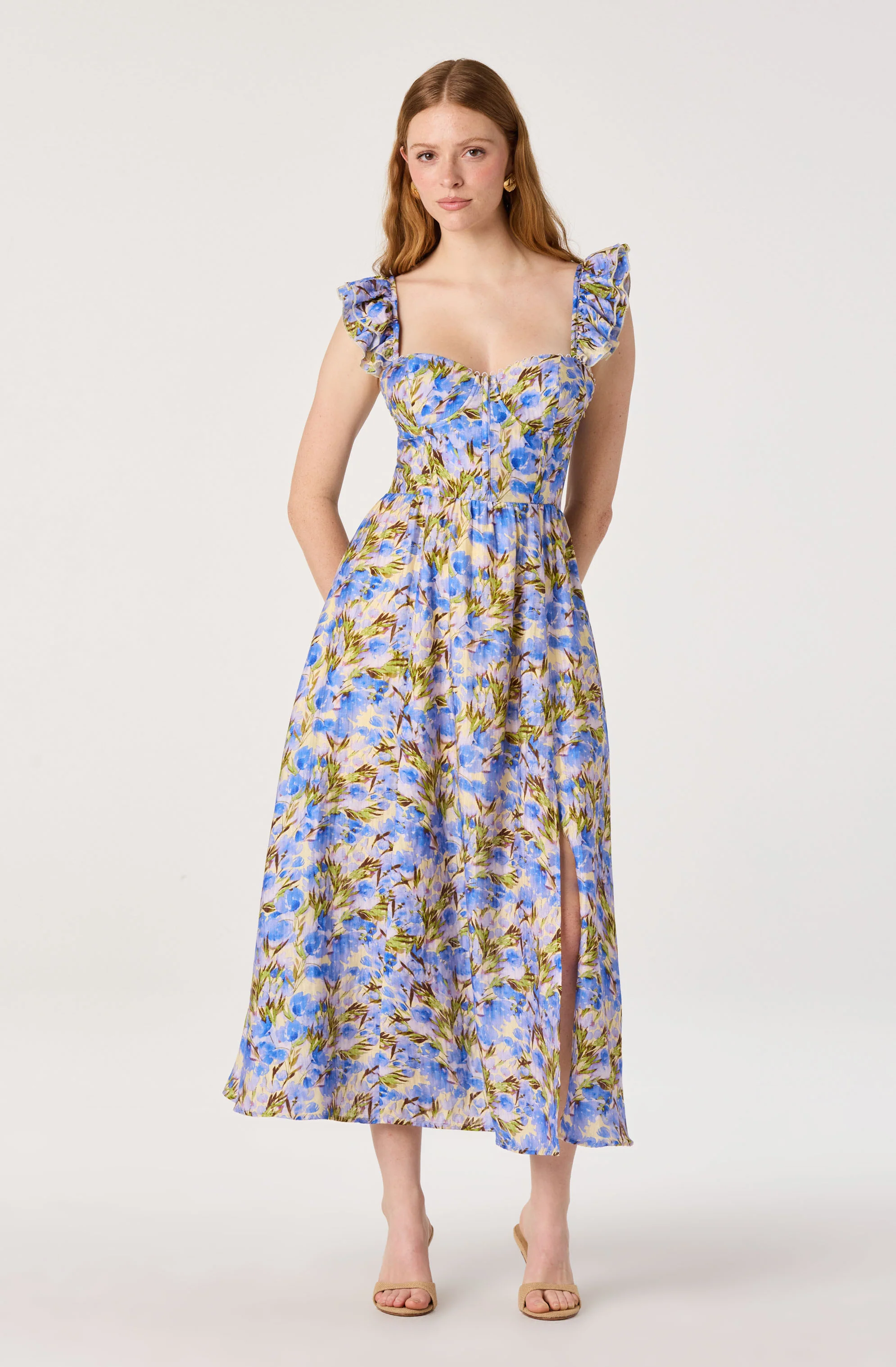 Wedelia Print Midi Dress - Image 4
