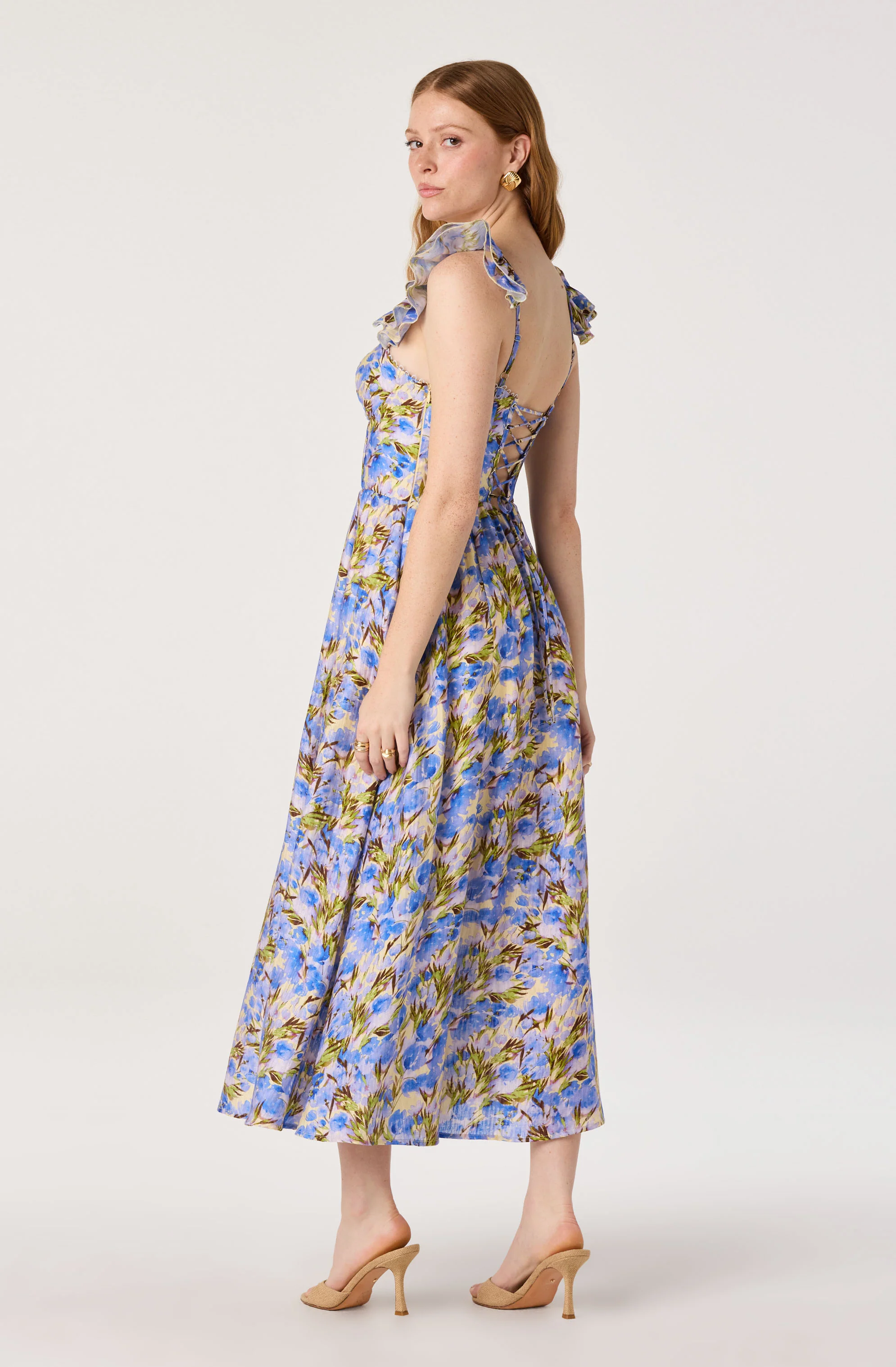 Wedelia Print Midi Dress - Image 6